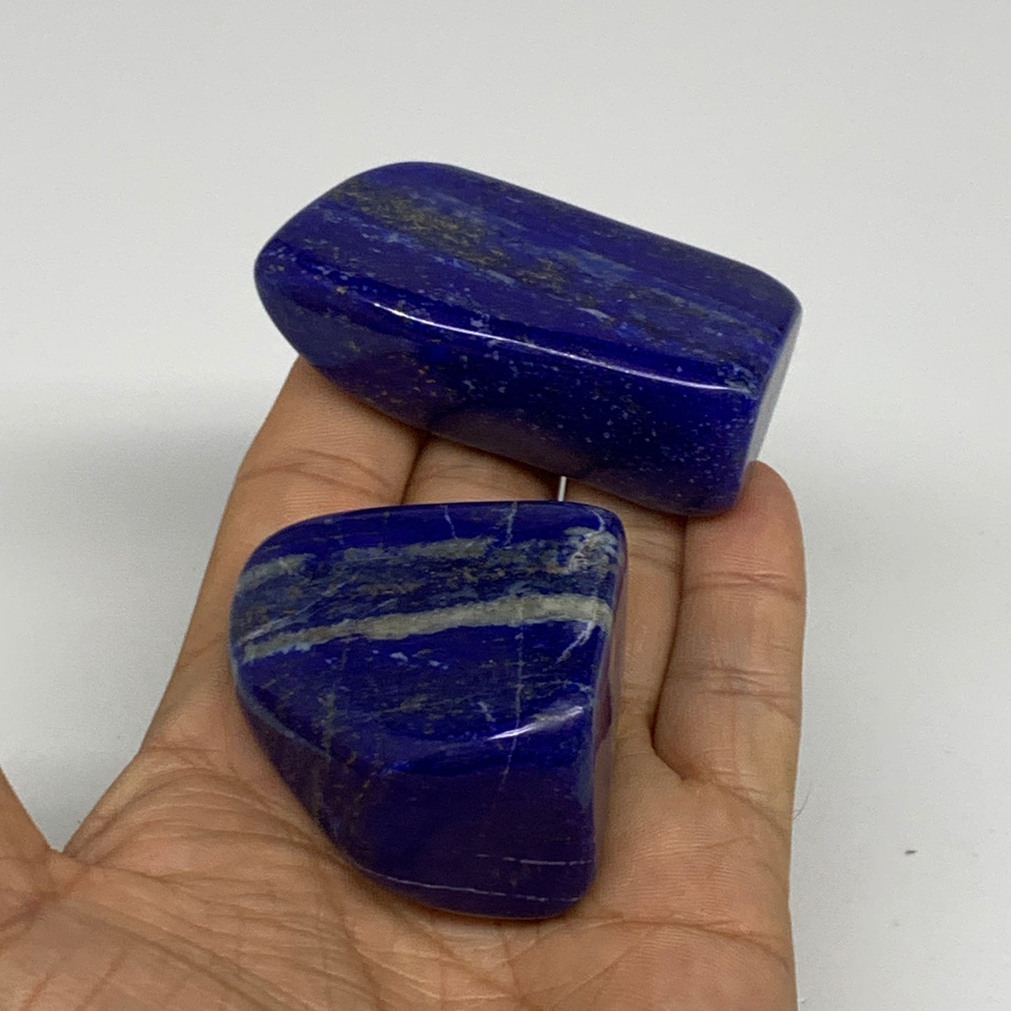 195.3g, 1.8"-2.5", 2pcs, Natural Freeform Lapis Lazuli from Afghanistan, B33404