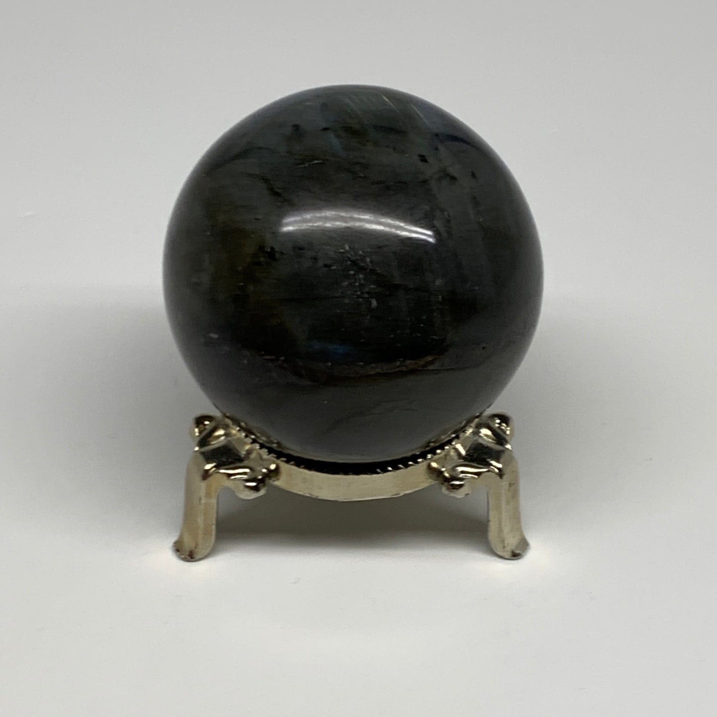251.3g, 2.2"(56mm), Labradorite Sphere Gemstone,Crystal @Madagascar, B29892