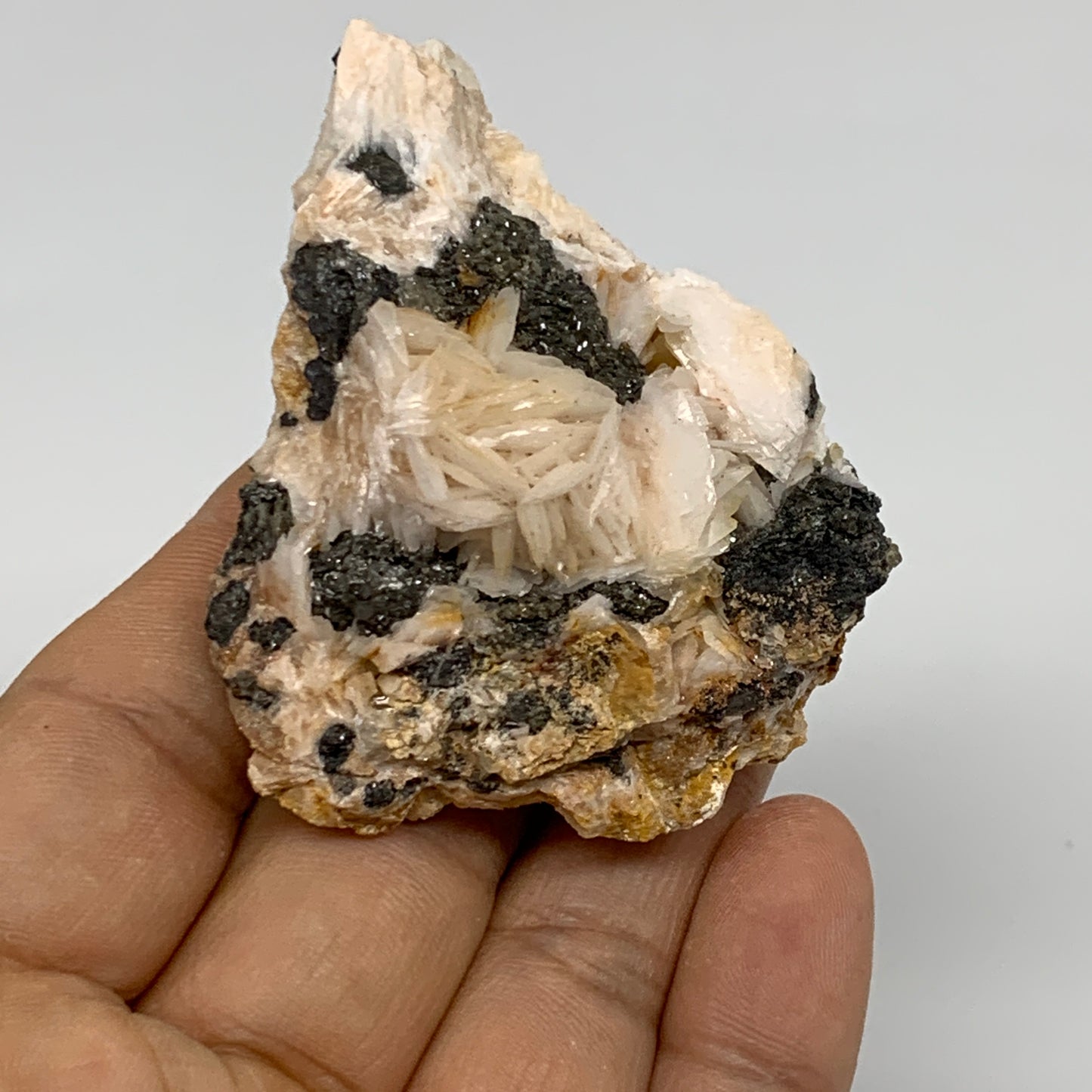 0.23 lbs, 2.5"x2"x1", Natural Ceresite Galena On Barite Mineral Specimen, B33406