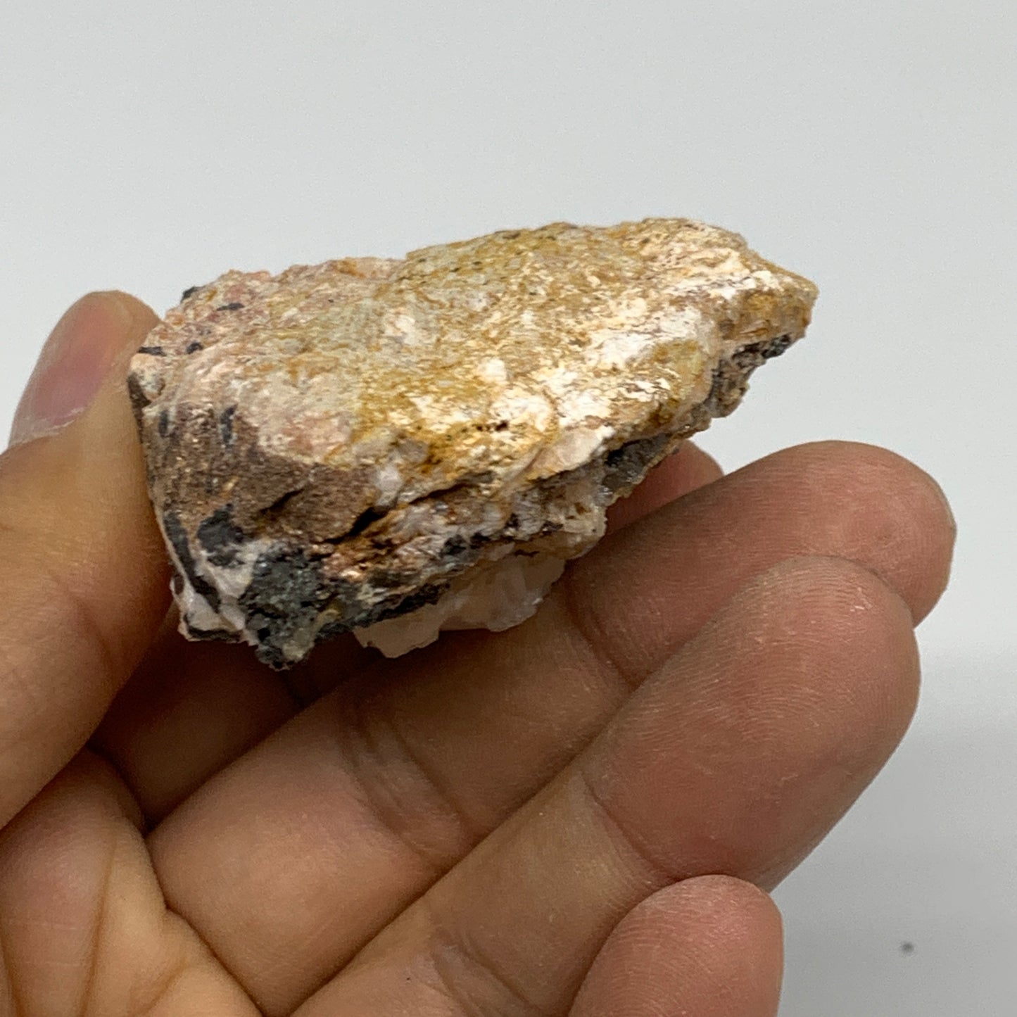 0.23 lbs, 2.5"x2"x1", Natural Ceresite Galena On Barite Mineral Specimen, B33406