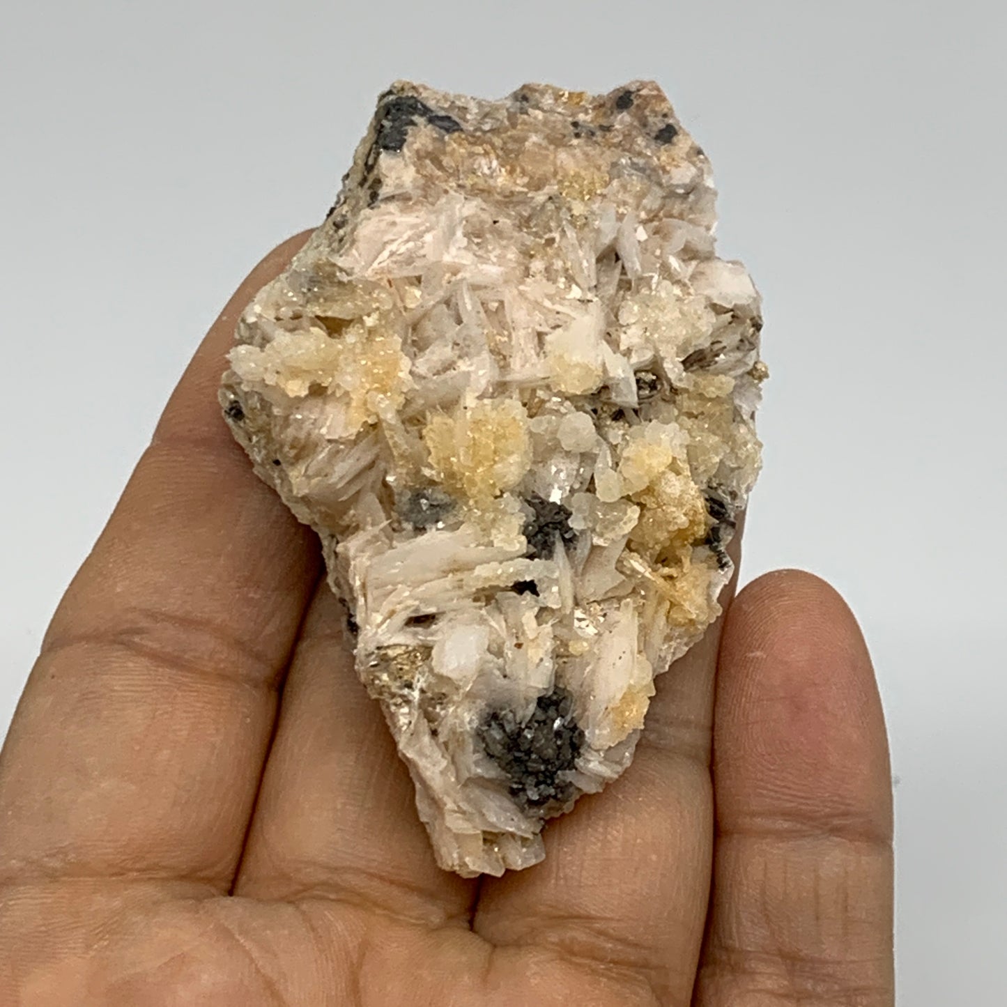 0.19 lbs, 2.7"x1.7"x1", Natural Ceresite Galena On Barite Mineral Specimen, B334