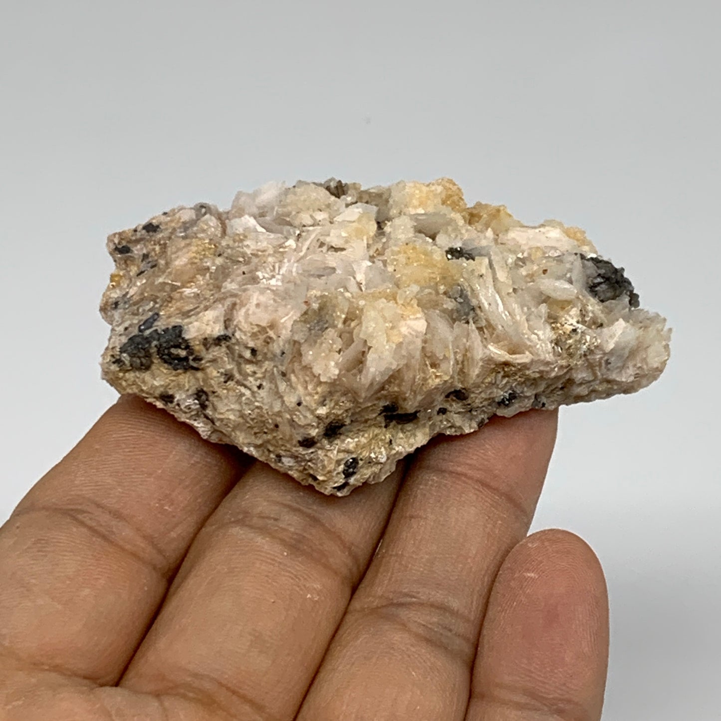 0.19 lbs, 2.7"x1.7"x1", Natural Ceresite Galena On Barite Mineral Specimen, B334