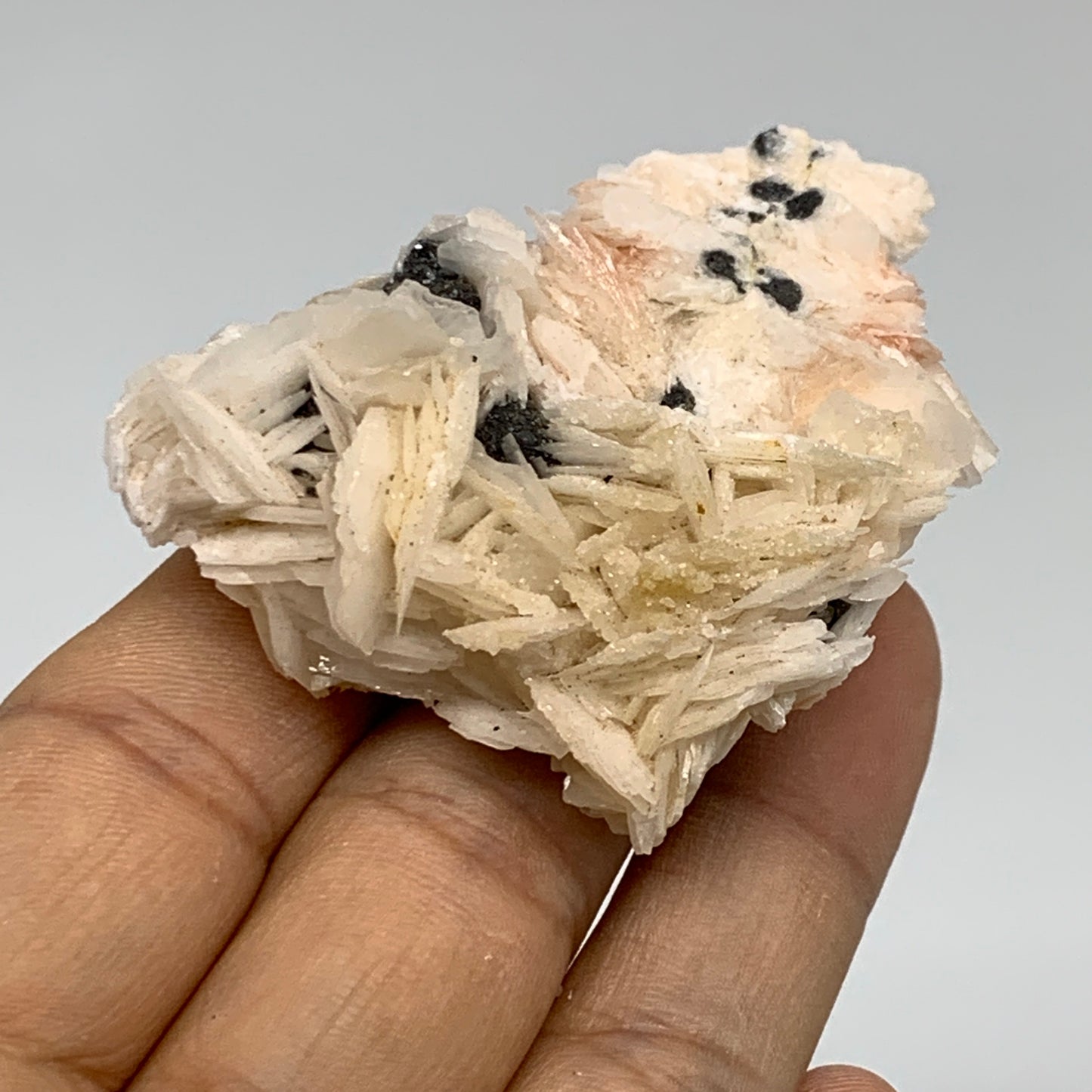 0.17 lbs, 2.3"x1.7"x0.8", Natural Ceresite Galena On Barite Mineral Specimen, B3