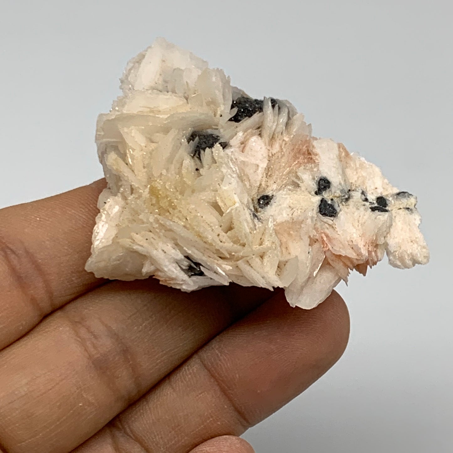 0.17 lbs, 2.3"x1.7"x0.8", Natural Ceresite Galena On Barite Mineral Specimen, B3