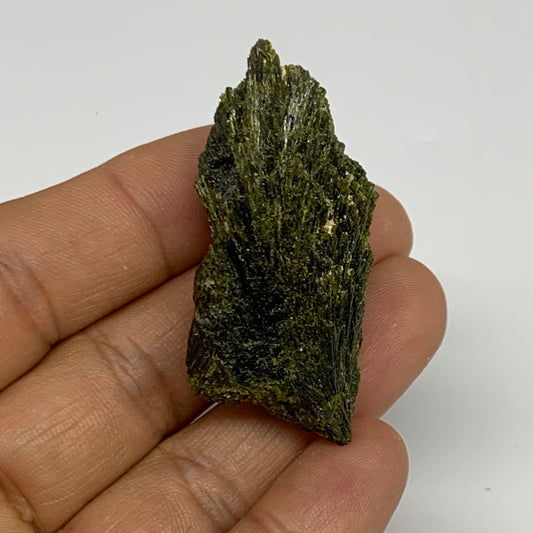 23.2g, 2"x0.8"x0.6",Green Epidote Custer/Leaf Mineral Specimen @Pakistan,B27573