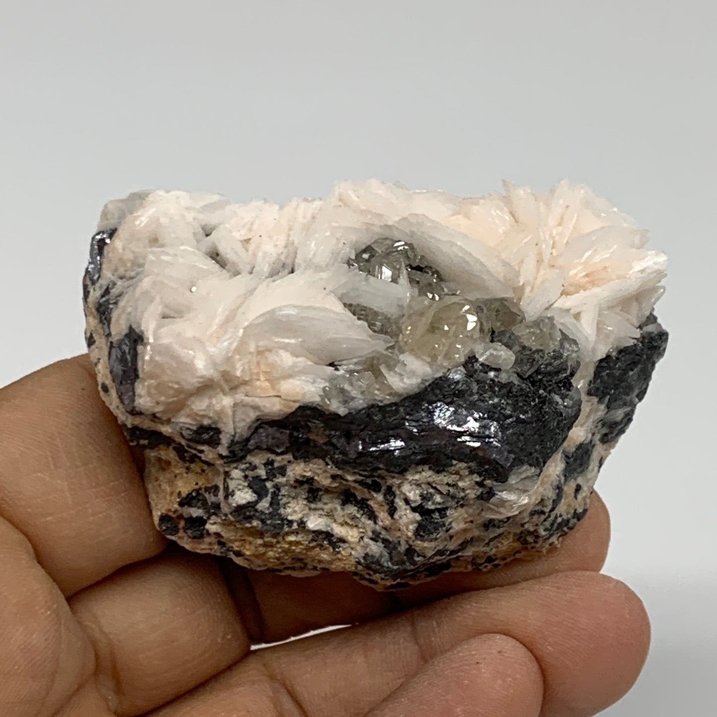 0.29 lbs, 2.3"x1.7"x1.1", Natural Ceresite Galena On Barite Mineral Specimen, B3