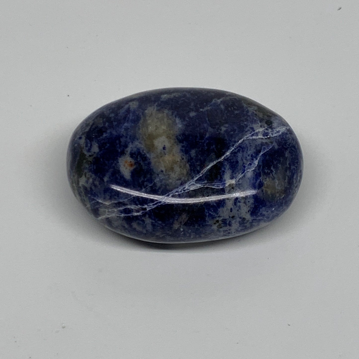 78.2g, 2.2"x1.7"x0.8", Sodalite Palm-Stone Crystal Polished Handmade, B34839