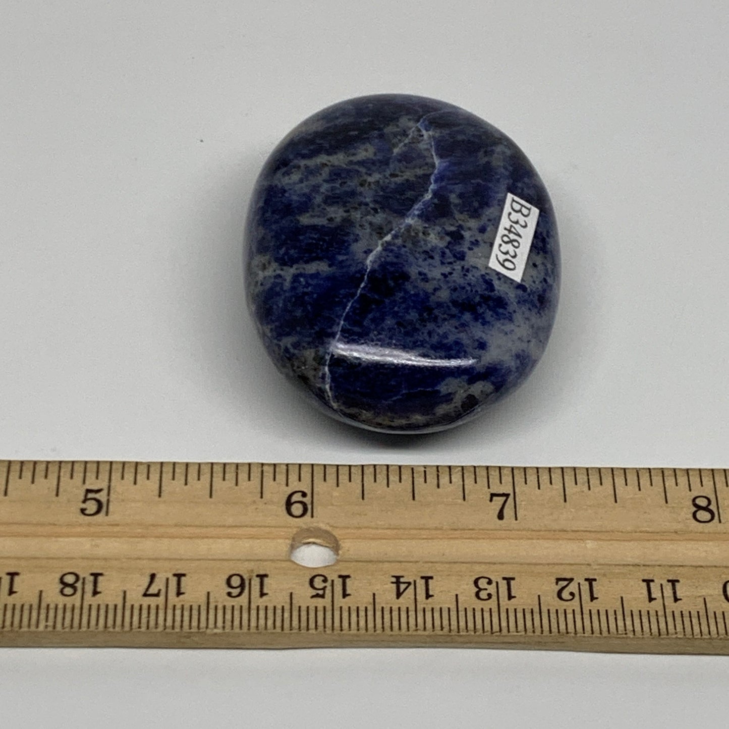 78.2g, 2.2"x1.7"x0.8", Sodalite Palm-Stone Crystal Polished Handmade, B34839