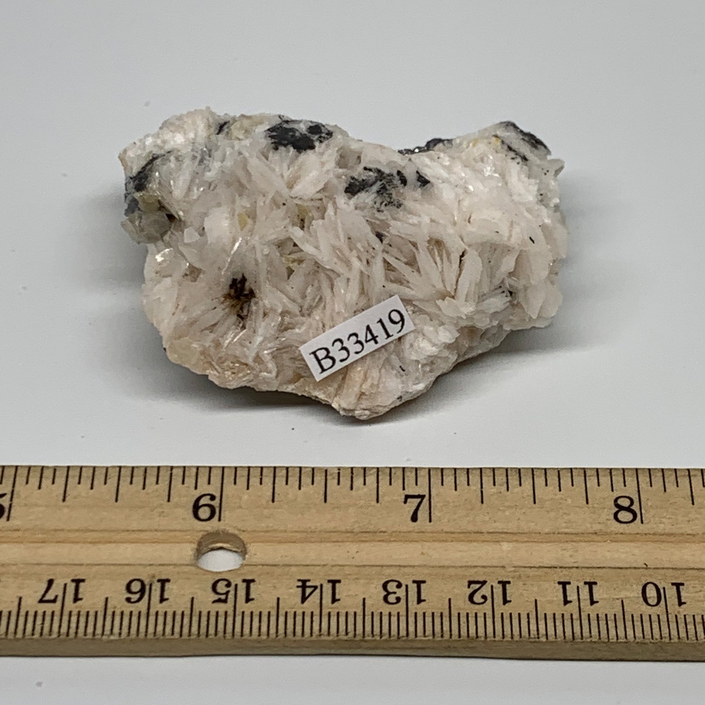 0.28 lbs, 2.4"x1.9"x1.9", Natural Ceresit Galena On Barite Mineral Specimen, B33