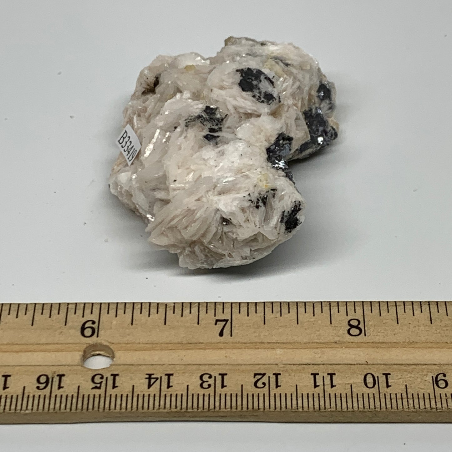 0.28 lbs, 2.4"x1.9"x1.9", Natural Ceresit Galena On Barite Mineral Specimen, B33