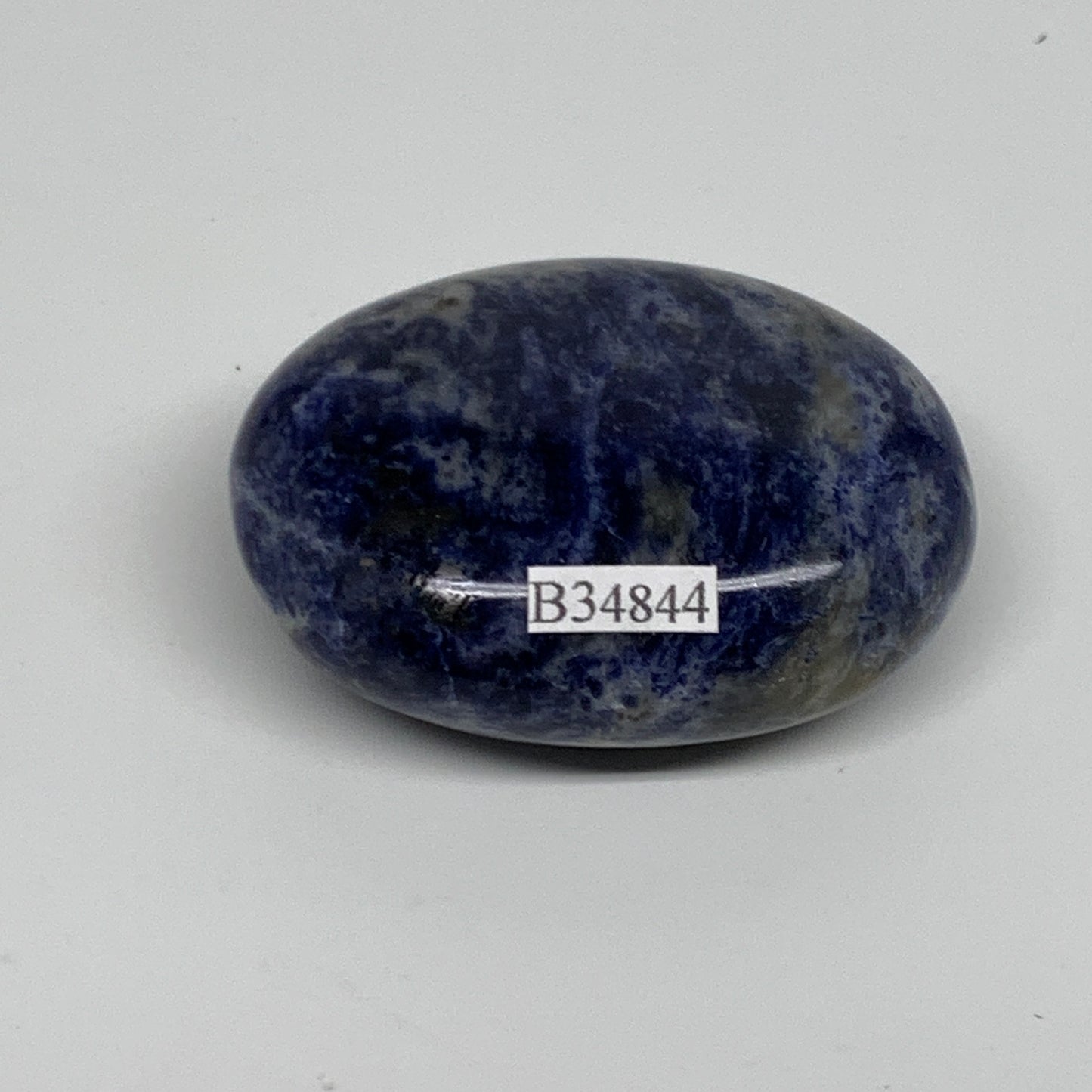 83.6g, 2.2"x1.7"x0.9", Sodalite Palm-Stone Crystal Polished Handmade, B34844