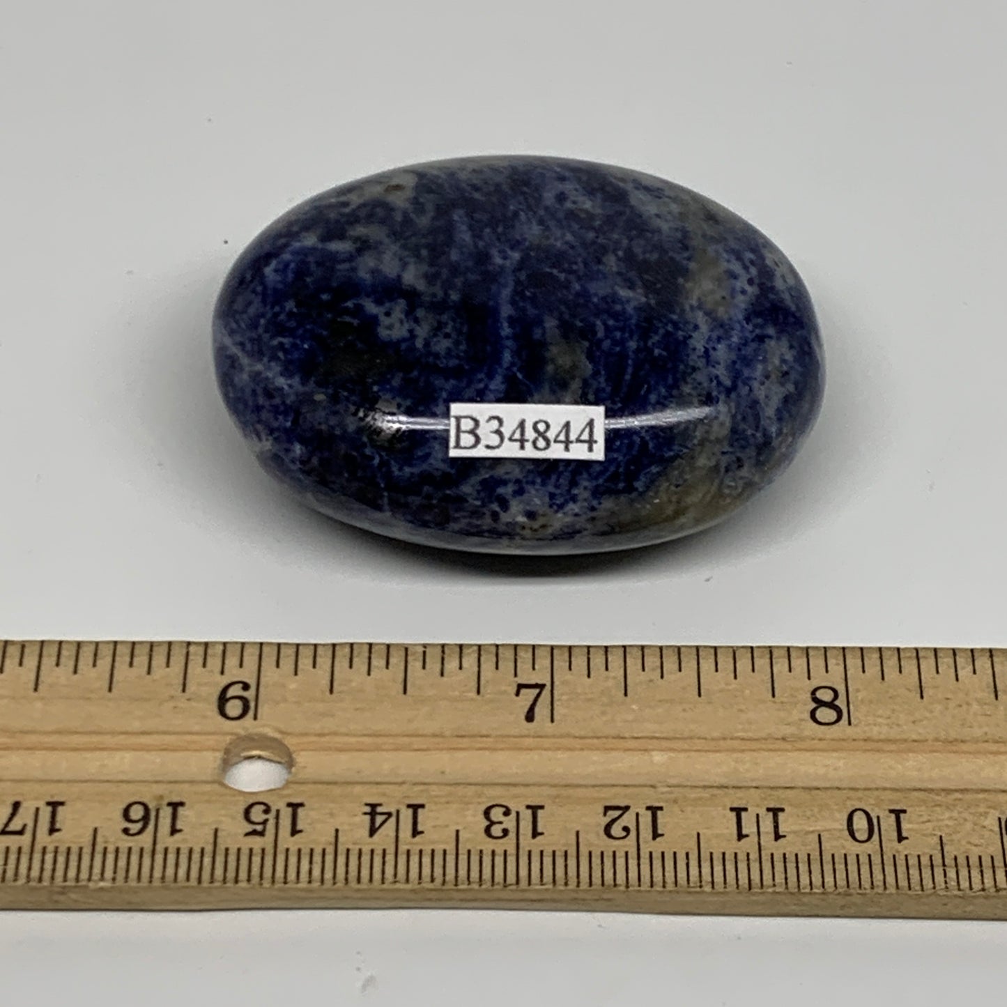 83.6g, 2.2"x1.7"x0.9", Sodalite Palm-Stone Crystal Polished Handmade, B34844