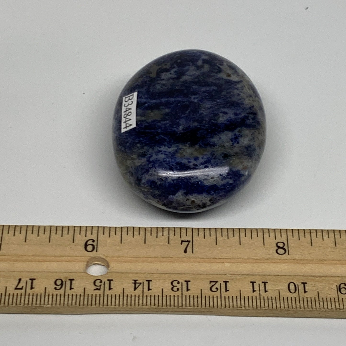 83.6g, 2.2"x1.7"x0.9", Sodalite Palm-Stone Crystal Polished Handmade, B34844