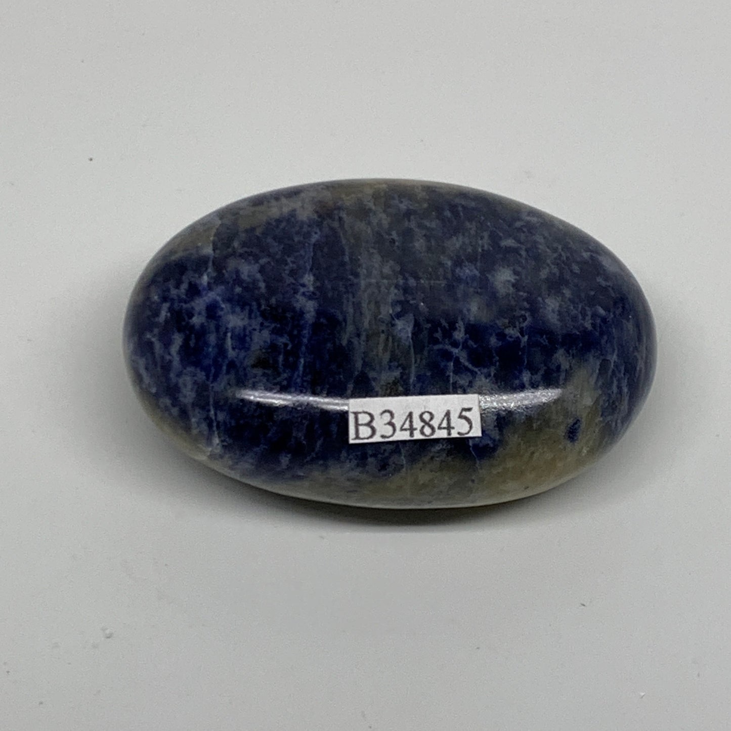 82.8g, 2.3"x1.7"x0.8", Sodalite Palm-Stone Crystal Polished Handmade, B34845