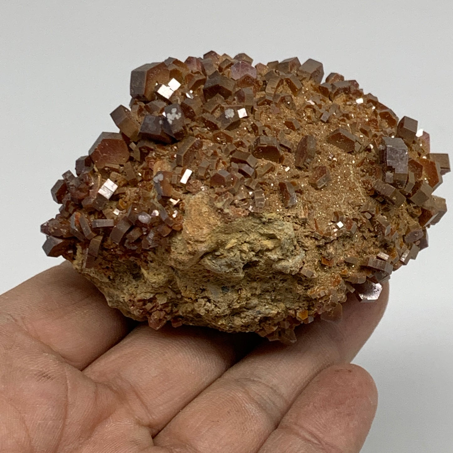 0.5 lbs, 2.9"x2.5"x1.9", Vanadinite Crystals Cluster Mineral Specimens, B34061