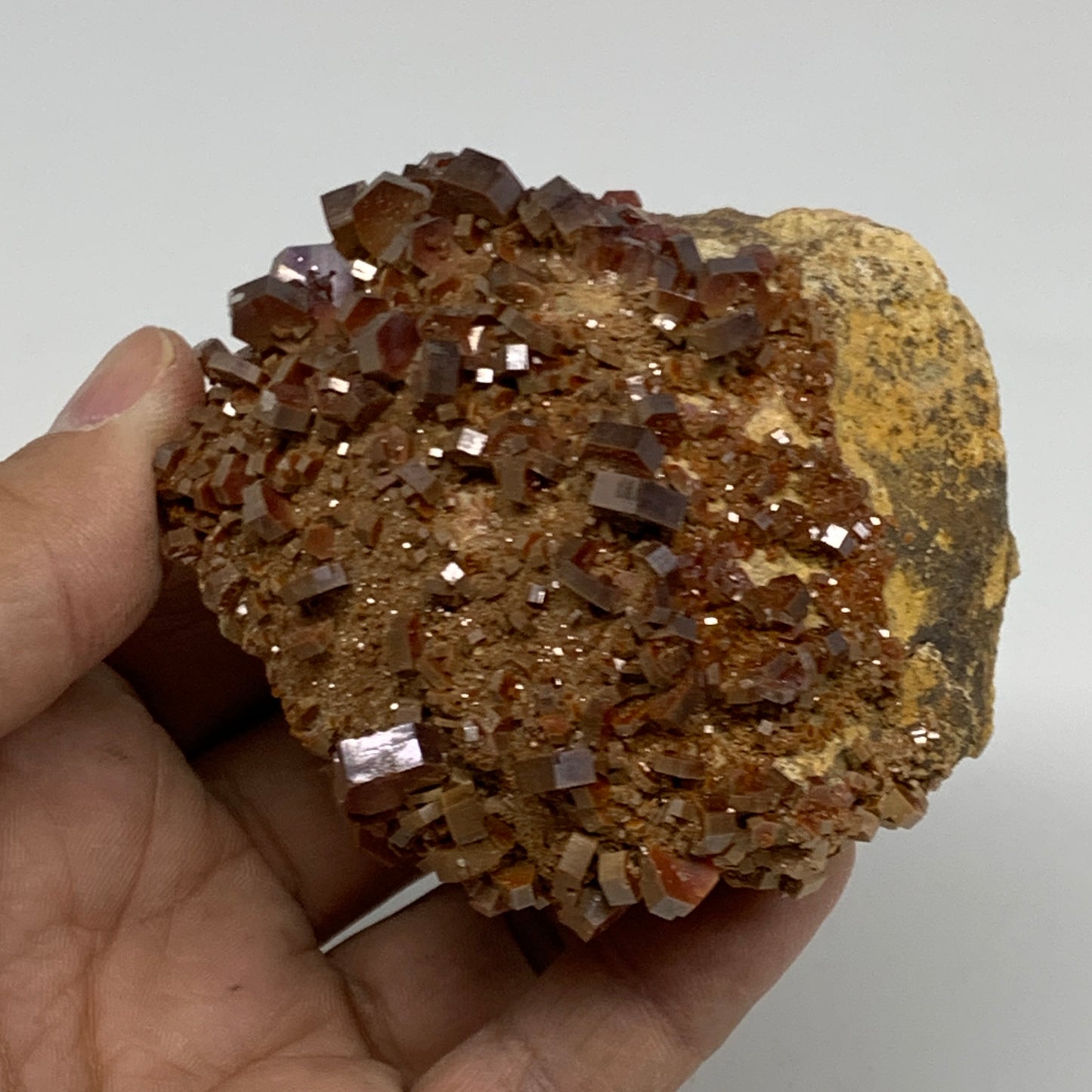 0.5 lbs, 2.9"x2.5"x1.9", Vanadinite Crystals Cluster Mineral Specimens, B34061