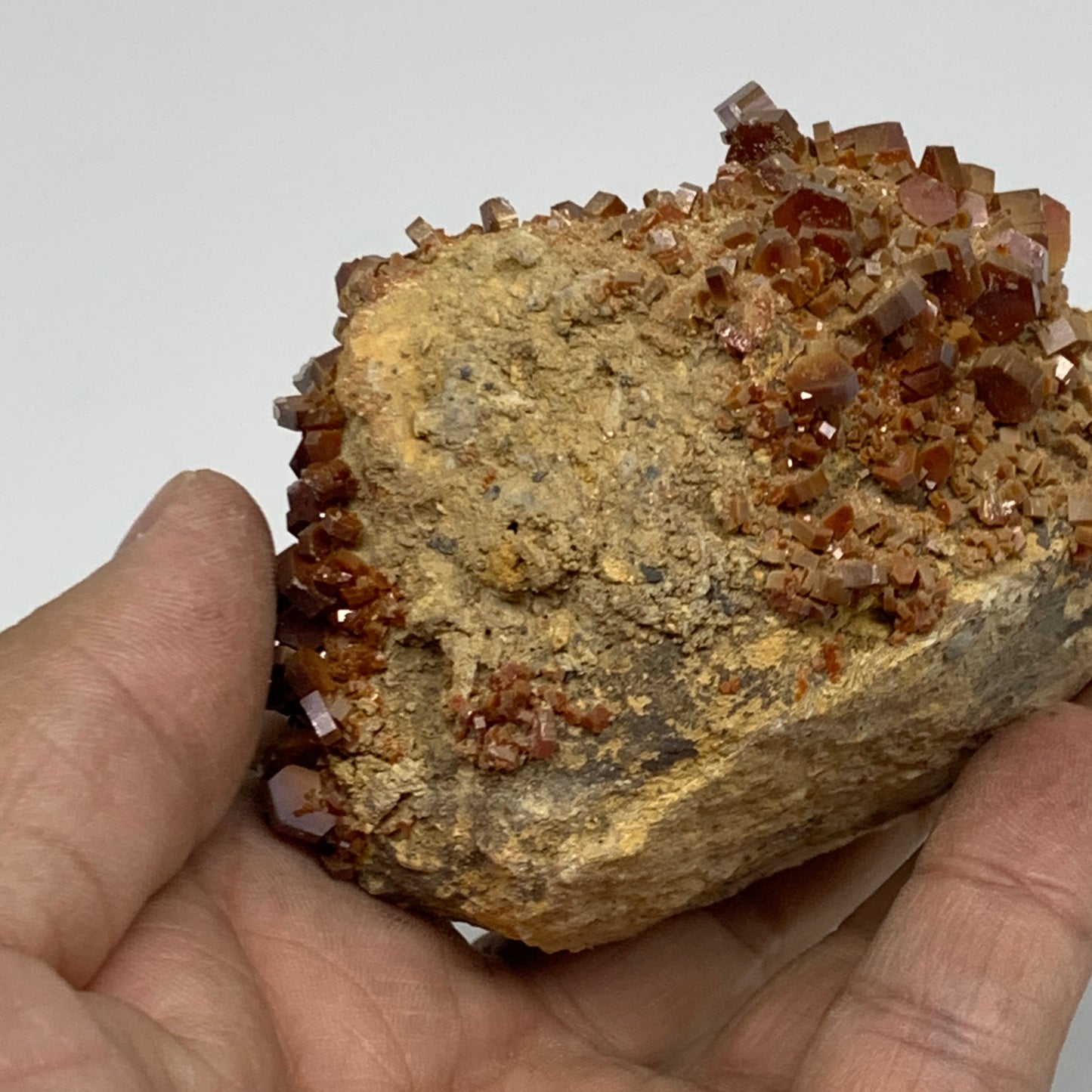 0.5 lbs, 2.9"x2.5"x1.9", Vanadinite Crystals Cluster Mineral Specimens, B34061