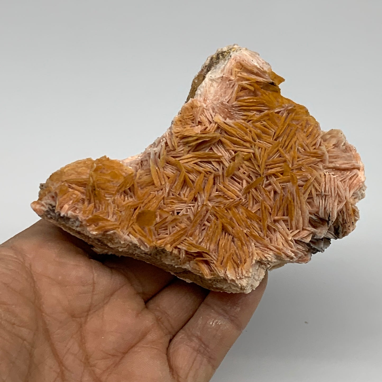 0.66 lbs, 3.9"x2.9x1.3", Natural Golden Barite Mineral Specimen @Morocco, B33432