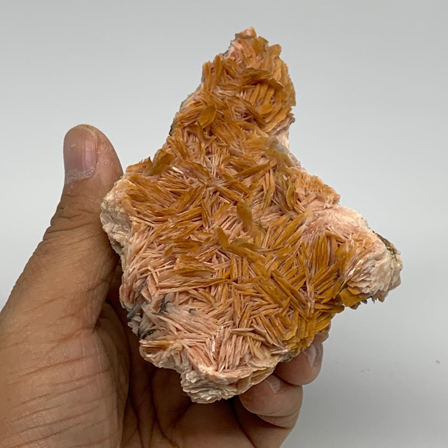 0.66 lbs, 3.9"x2.9x1.3", Natural Golden Barite Mineral Specimen @Morocco, B33432