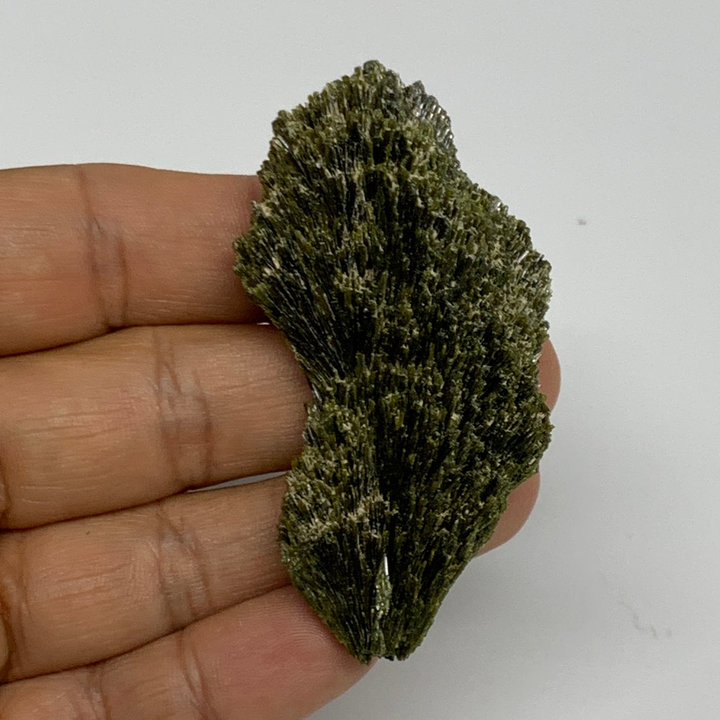 36.8g,2.6"x1.3"x0.7",Green Epidote Custer/Leaf Mineral Specimen @Pakistan,B27598