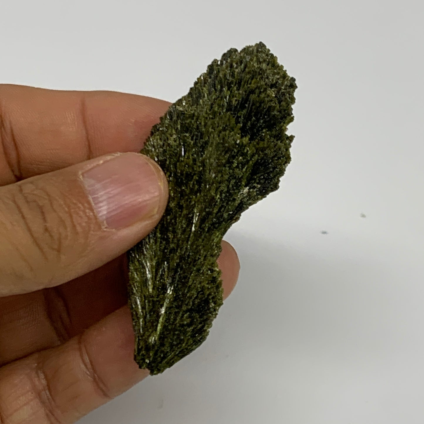 36.8g,2.6"x1.3"x0.7",Green Epidote Custer/Leaf Mineral Specimen @Pakistan,B27598