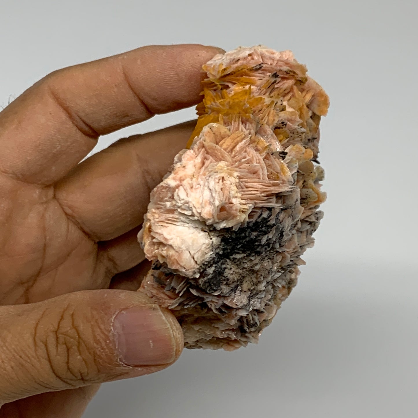 0.66 lbs, 3.9"x2.9x1.3", Natural Golden Barite Mineral Specimen @Morocco, B33432