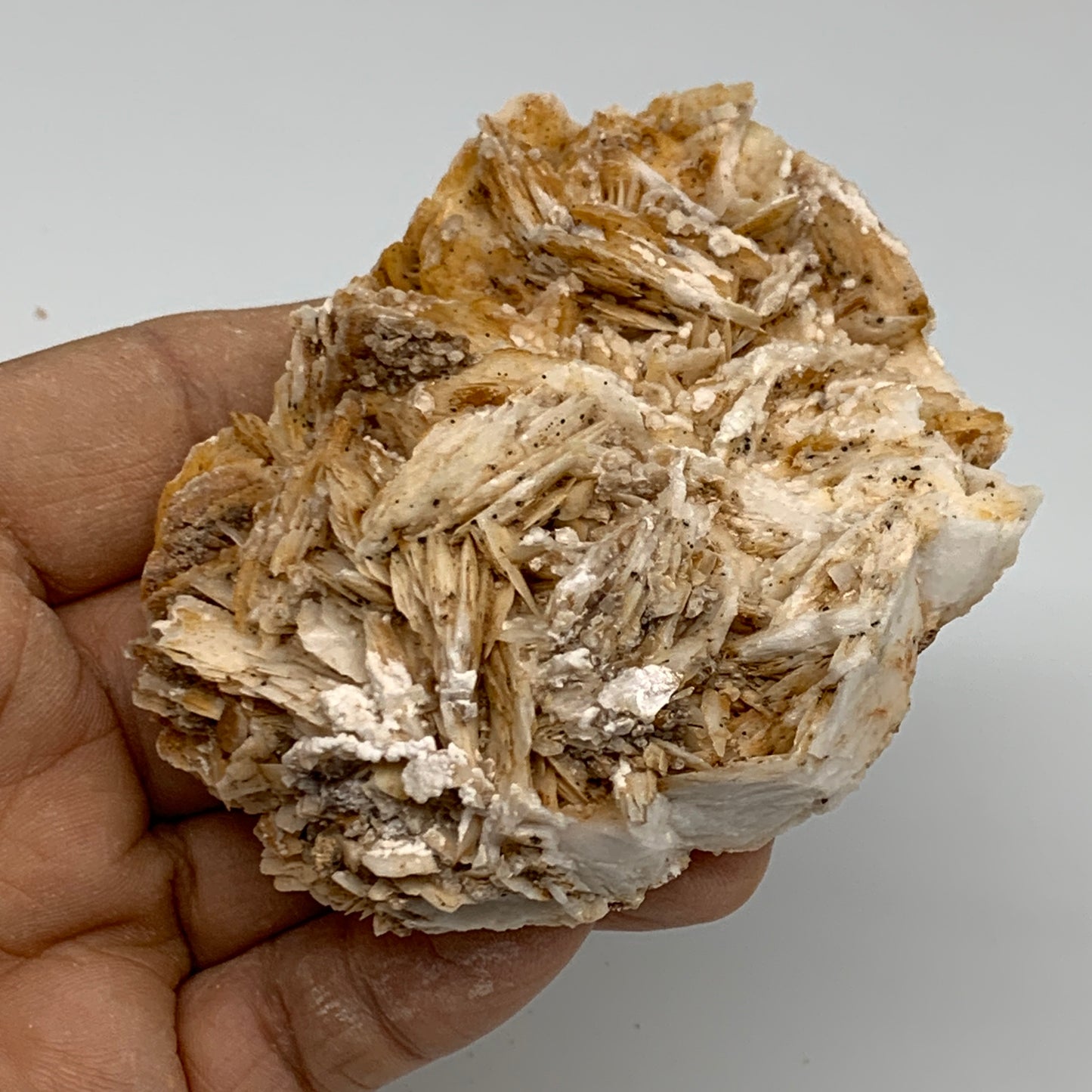 0.52 lbs, 3.1"x2.5x1.3", Natural Golden Barite Mineral Specimen @Morocco, B33439