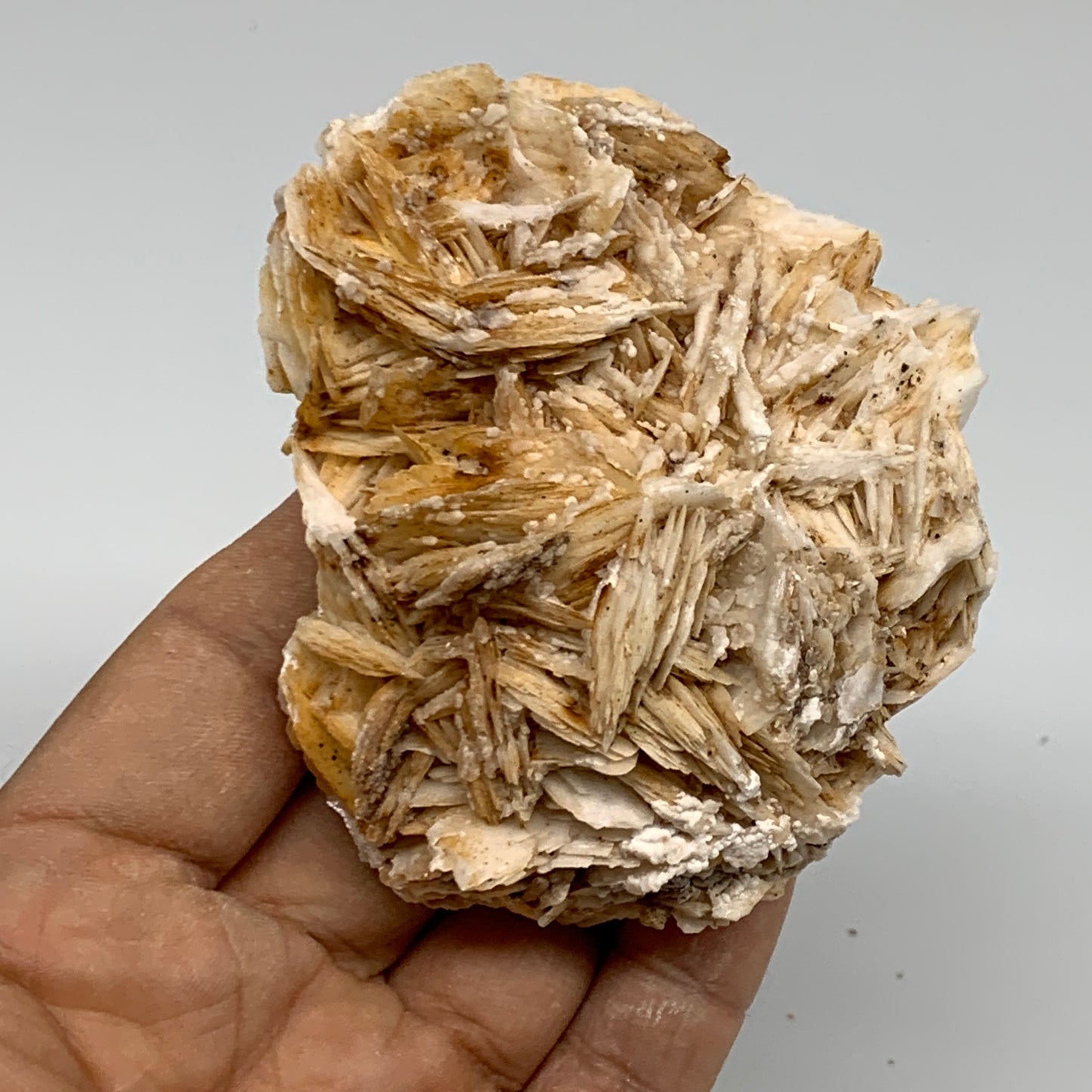 0.52 lbs, 3.1"x2.5x1.3", Natural Golden Barite Mineral Specimen @Morocco, B33439