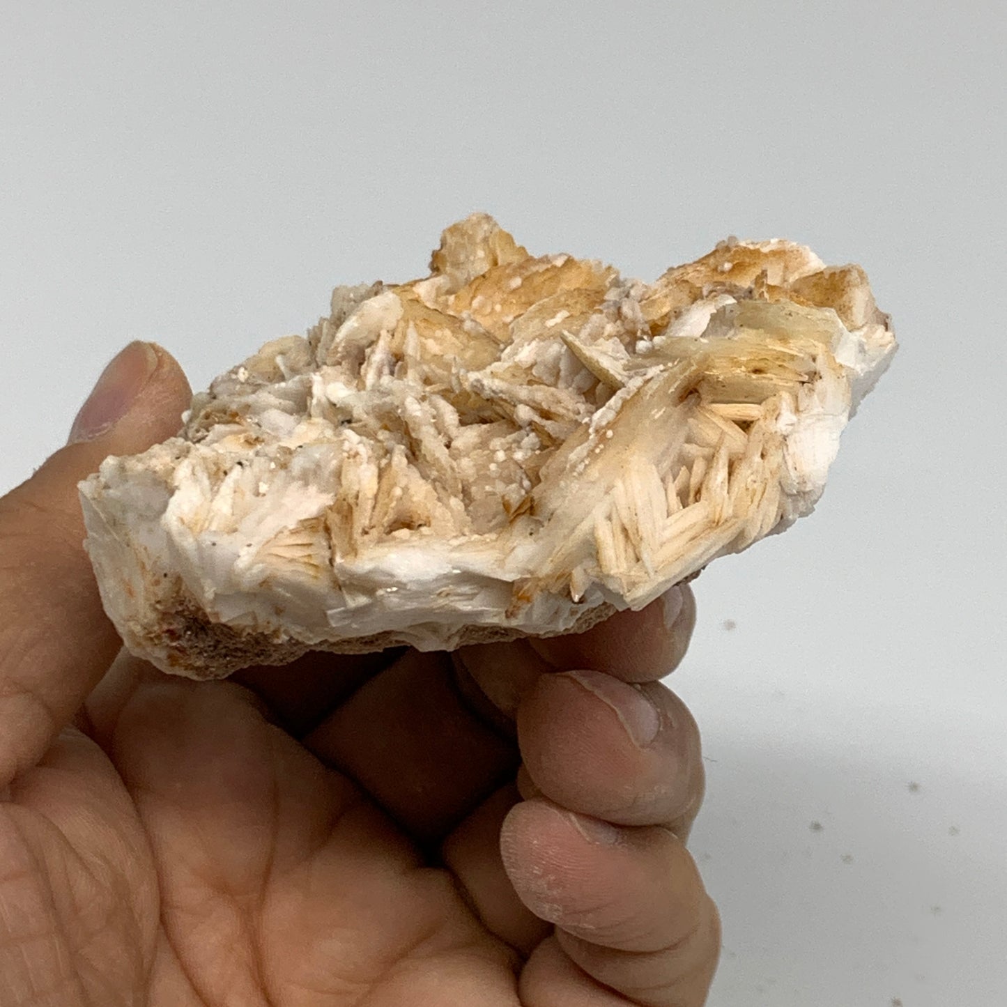 0.52 lbs, 3.1"x2.5x1.3", Natural Golden Barite Mineral Specimen @Morocco, B33439