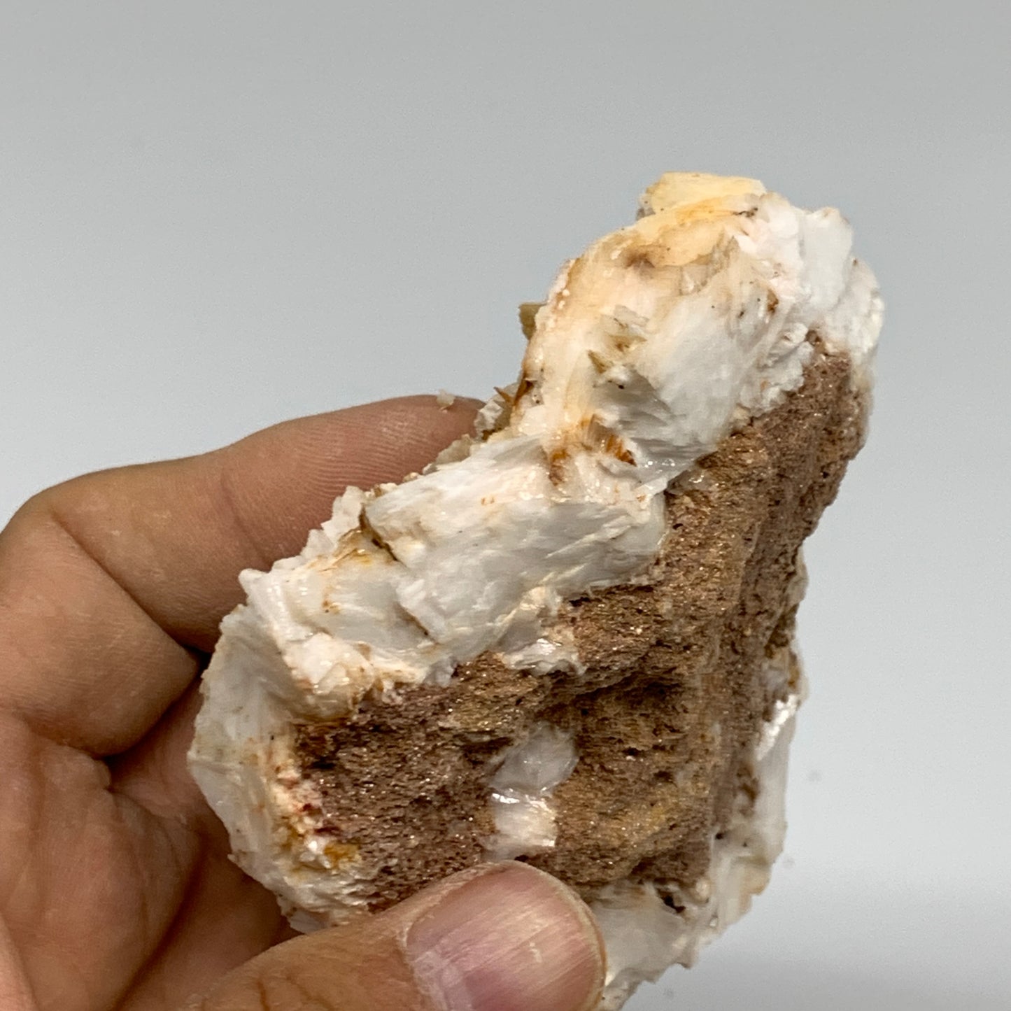 0.52 lbs, 3.1"x2.5x1.3", Natural Golden Barite Mineral Specimen @Morocco, B33439