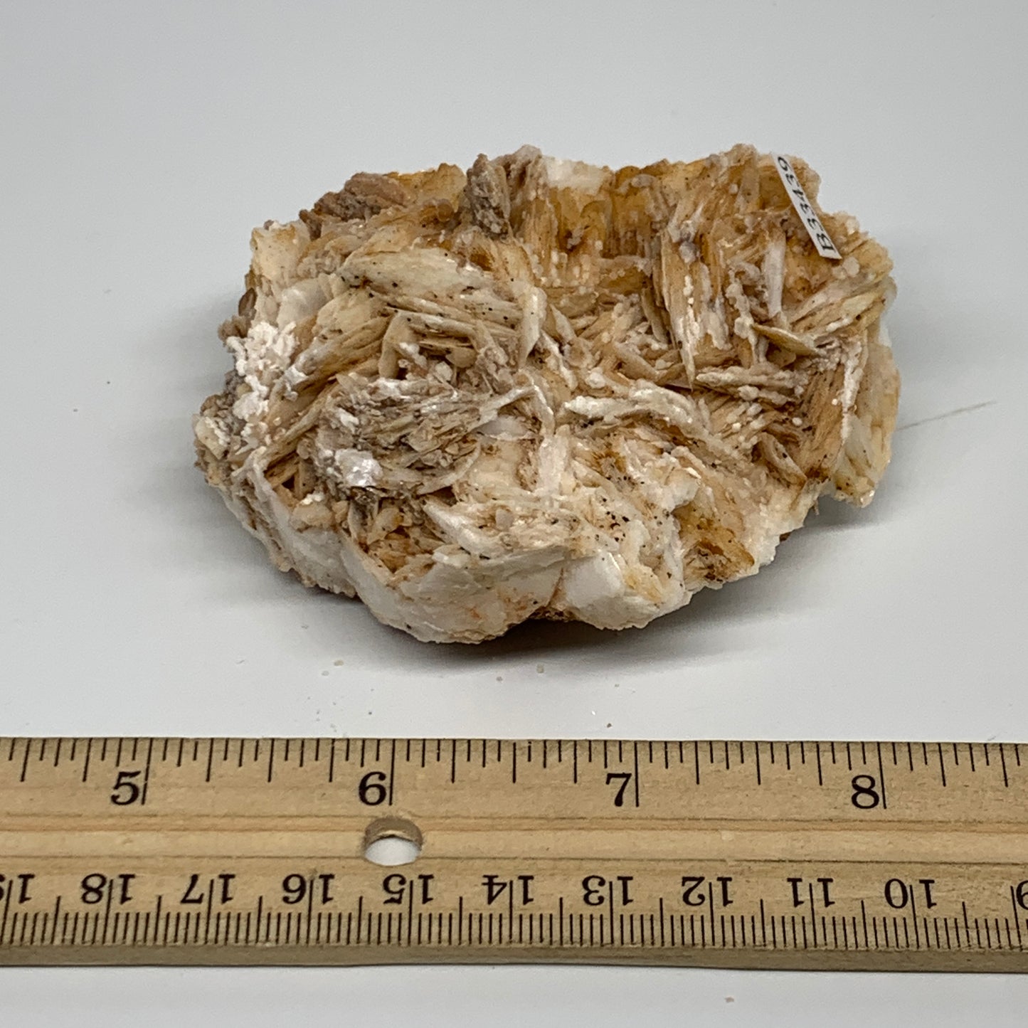 0.52 lbs, 3.1"x2.5x1.3", Natural Golden Barite Mineral Specimen @Morocco, B33439