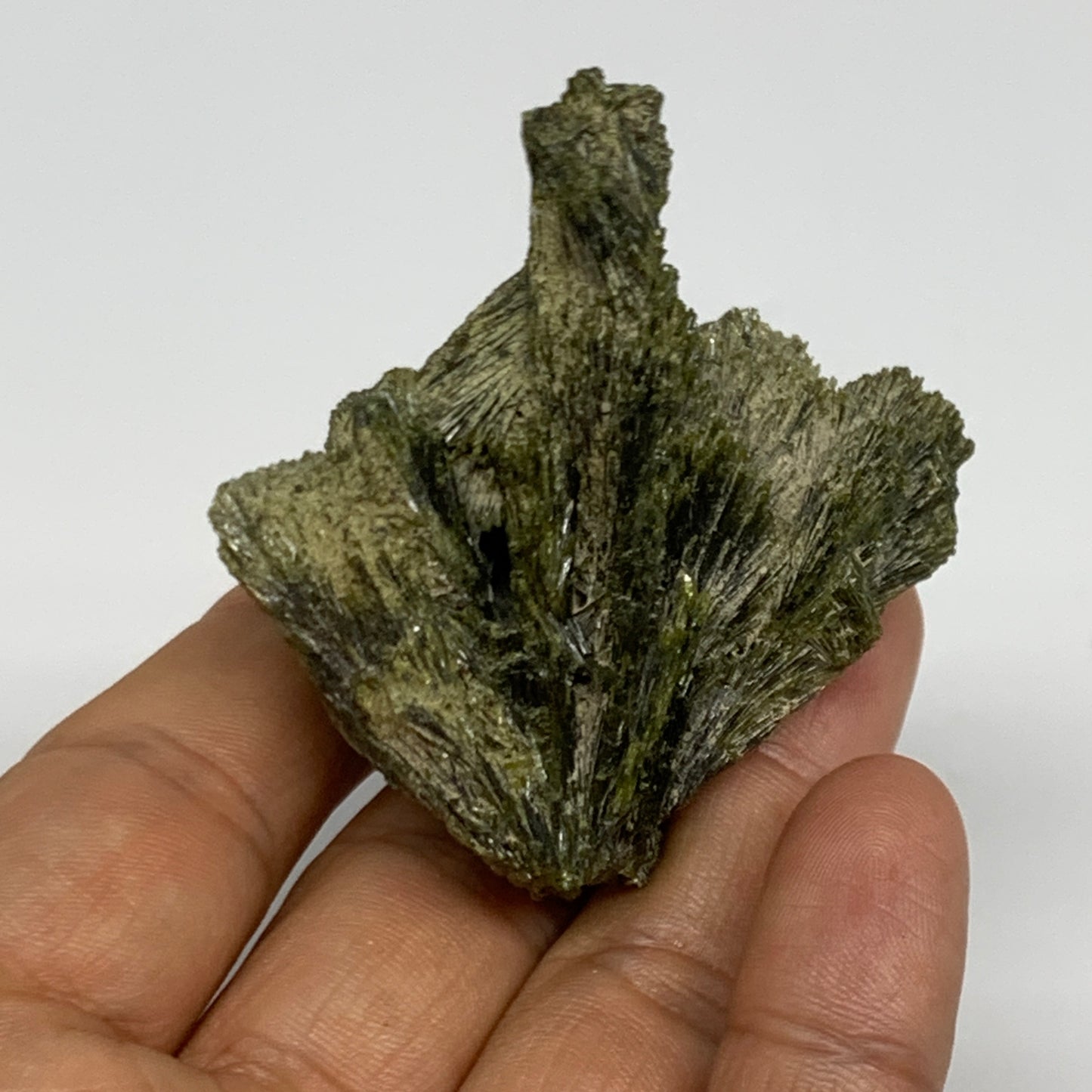 Copy of 35.4g,2.1"x2.1"x1.1",Green Epidote Custer/Leaf Mineral Specimen @Pakista