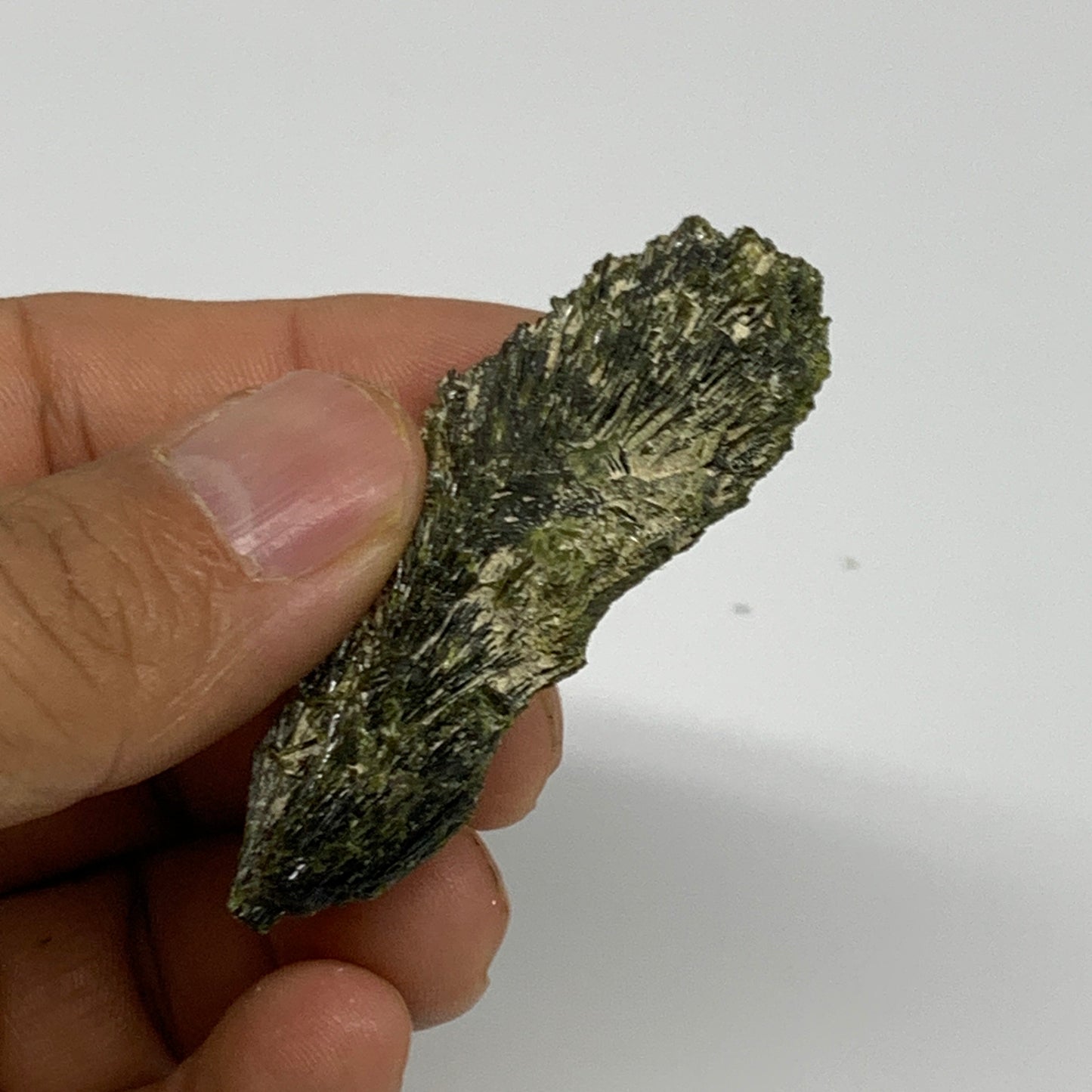 21.9g,2.1"x1.2"x0.5",Green Epidote Custer/Leaf Mineral Specimen @Pakistan,B27614
