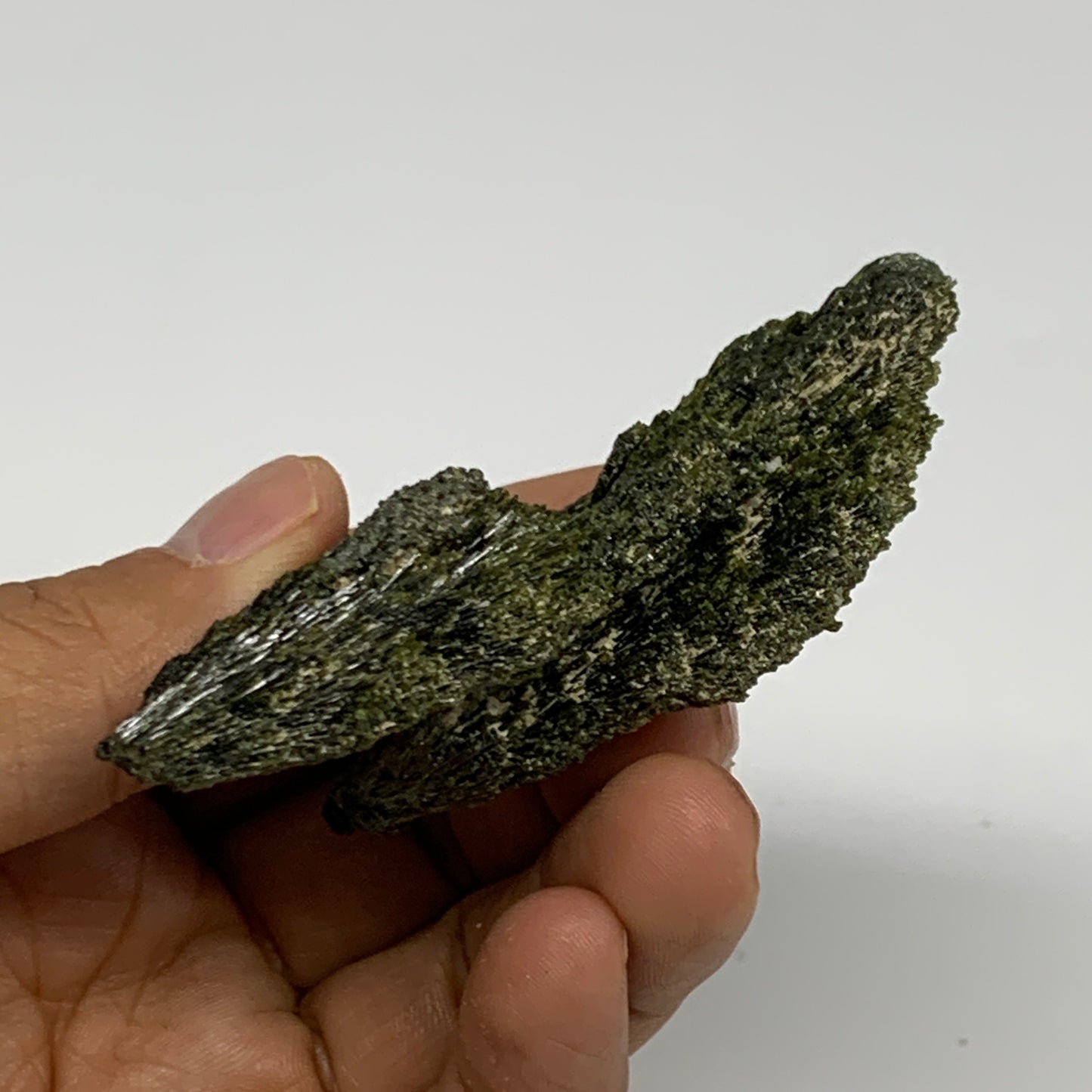 64g,3"x1.8"x0.8",Green Epidote Custer/Leaf Mineral Specimen @Pakistan,B27623