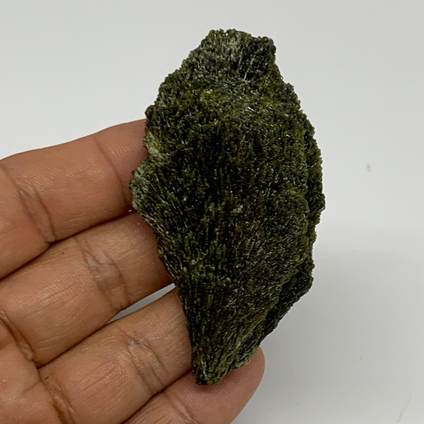 51.2g,2.7"x1.5"x0.8",Green Epidote Custer/Leaf Mineral Specimen @Pakistan,B27624