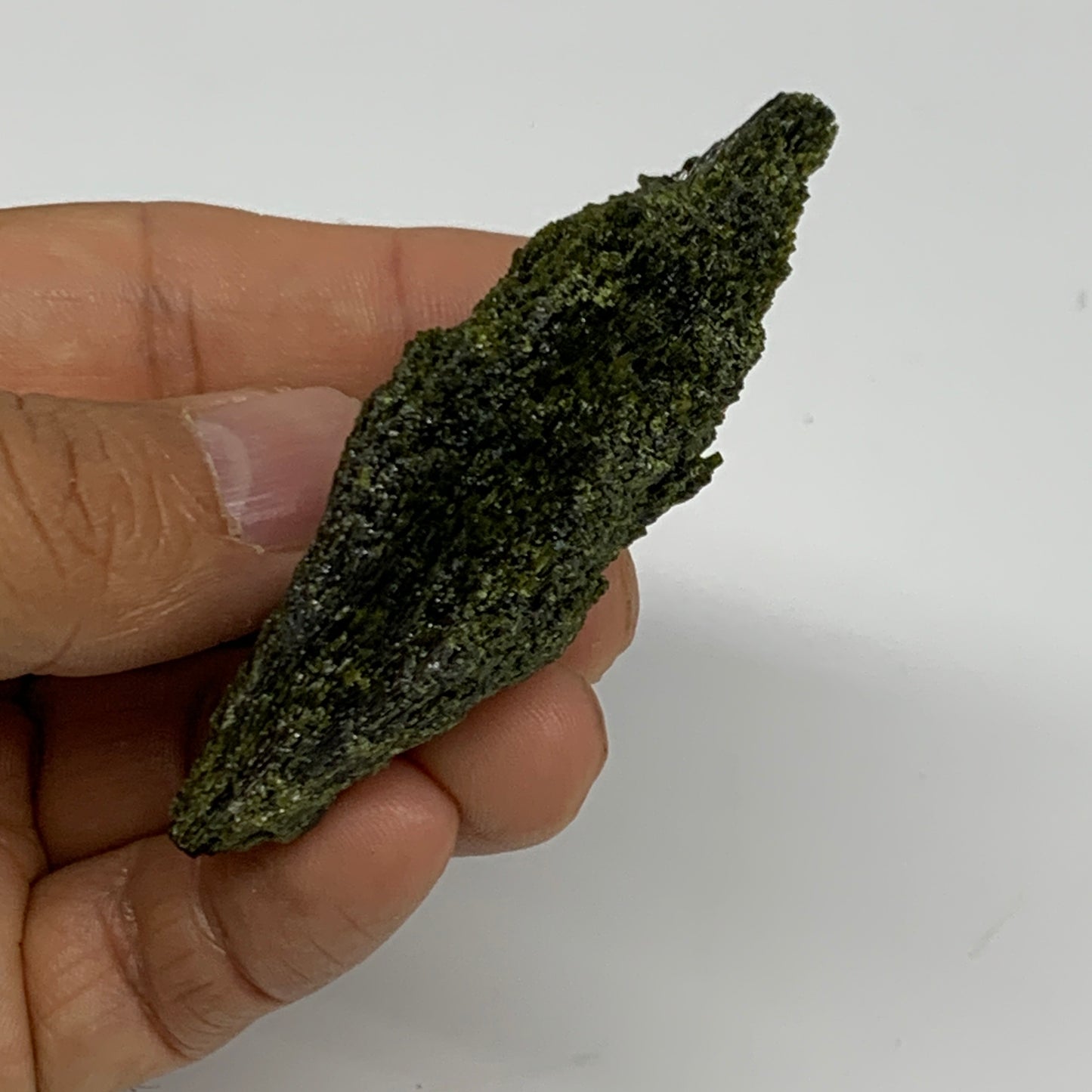 51.2g,2.7"x1.5"x0.8",Green Epidote Custer/Leaf Mineral Specimen @Pakistan,B27624