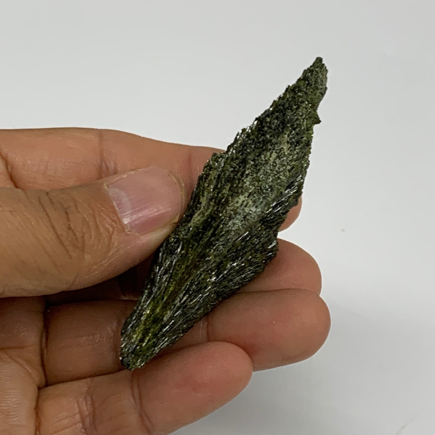 51.2g,2.7"x1.5"x0.8",Green Epidote Custer/Leaf Mineral Specimen @Pakistan,B27624