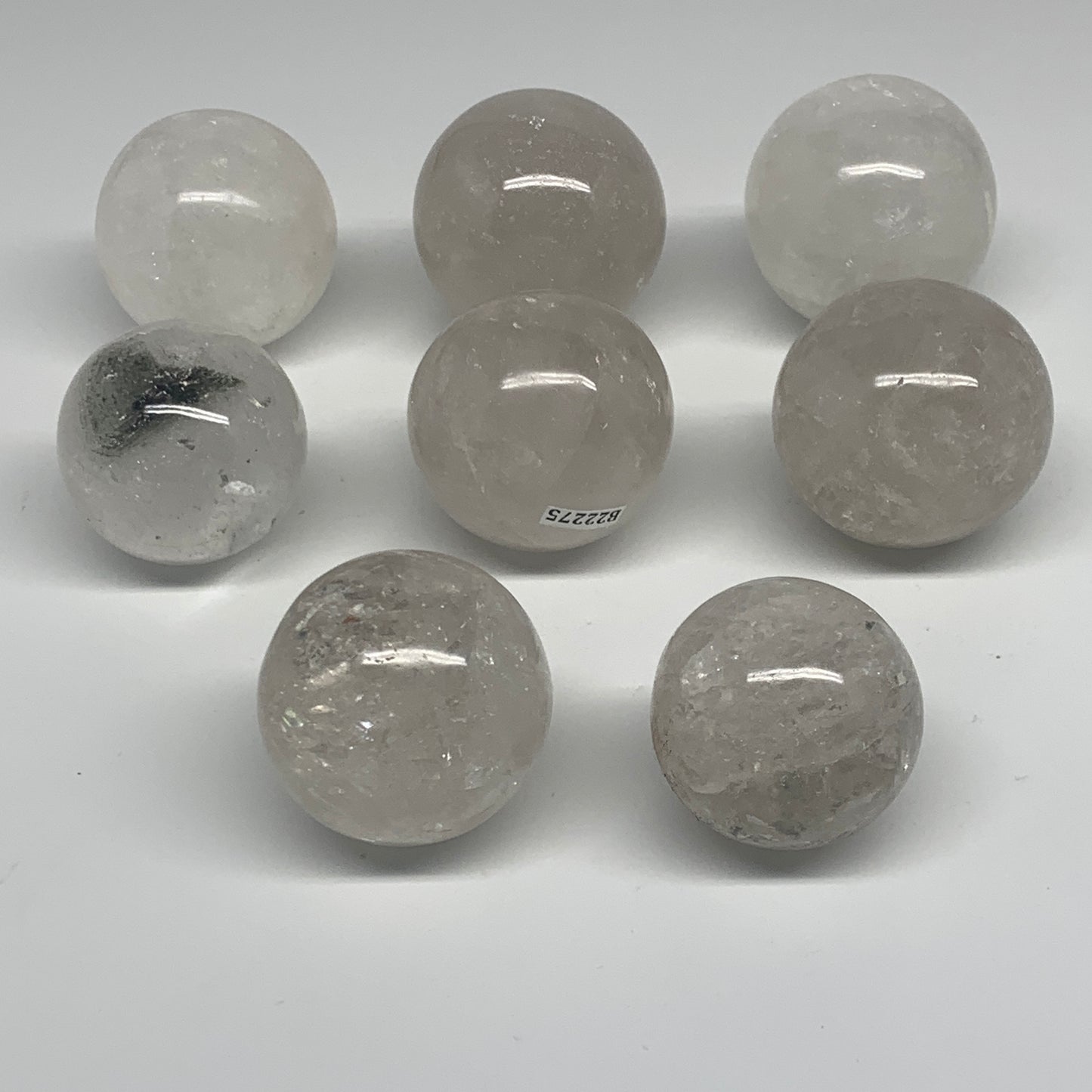 1kg, 8pcs Quartz Spheres, 1.56 kg (4pcs) Hematoid sphere