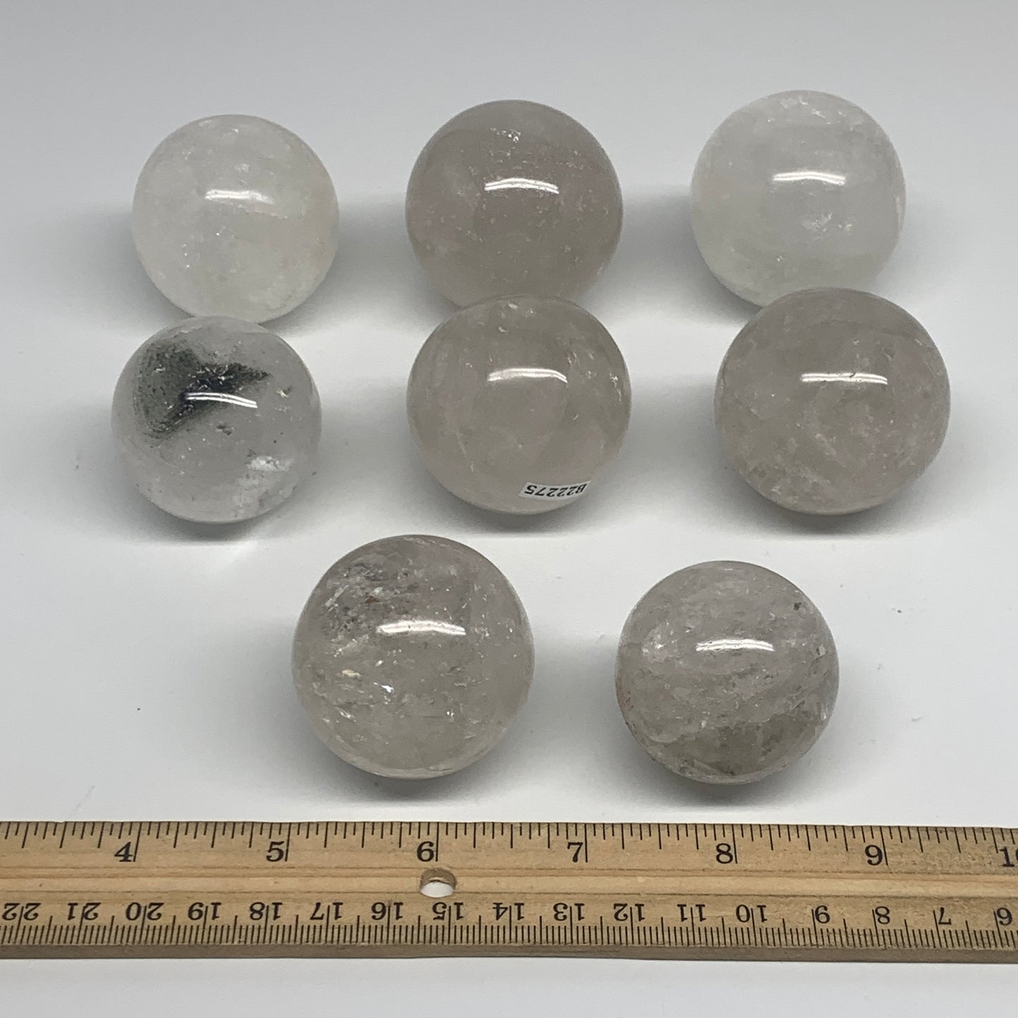 1kg, 8pcs Quartz Spheres, 1.56 kg (4pcs) Hematoid sphere