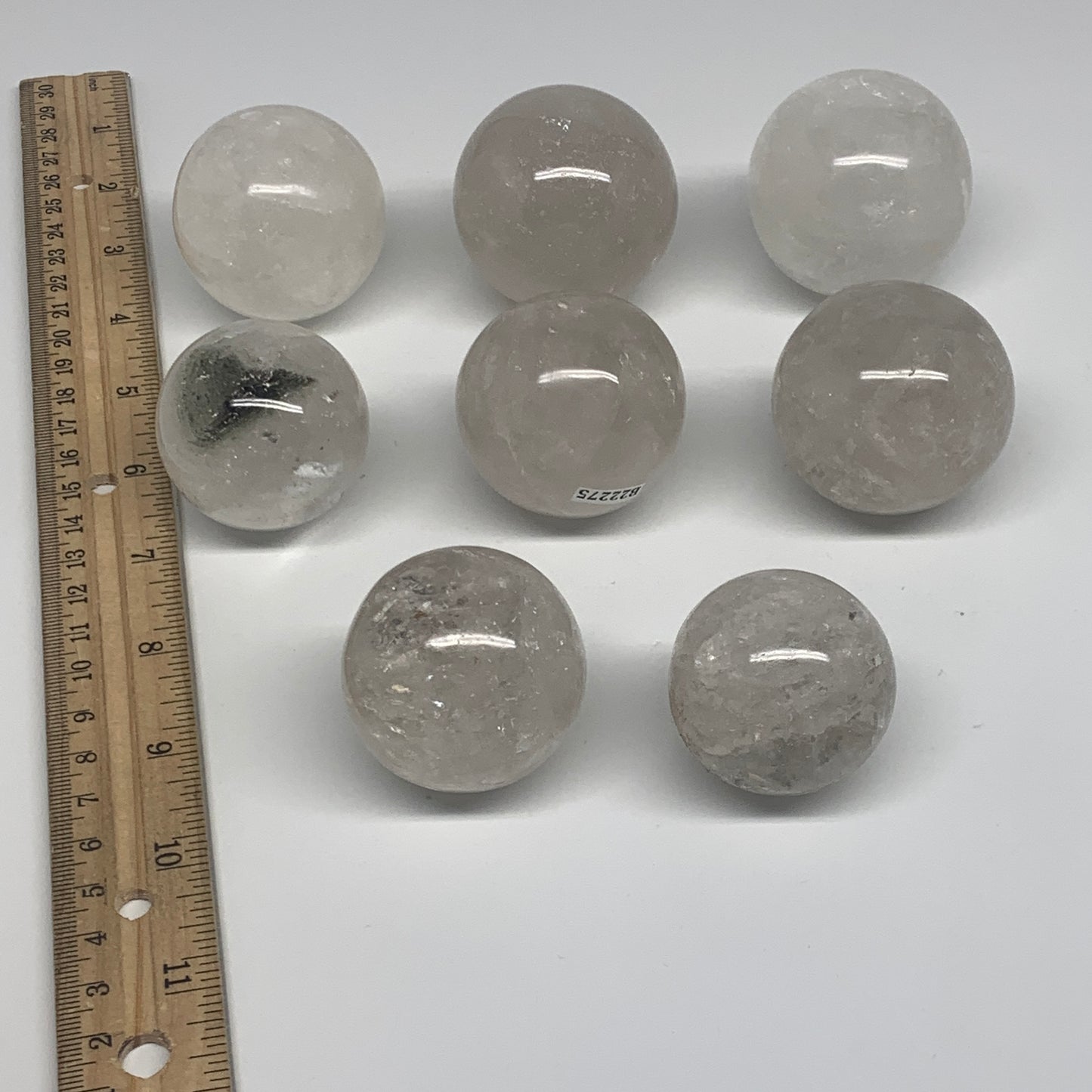 1kg, 8pcs Quartz Spheres, 1.56 kg (4pcs) Hematoid sphere