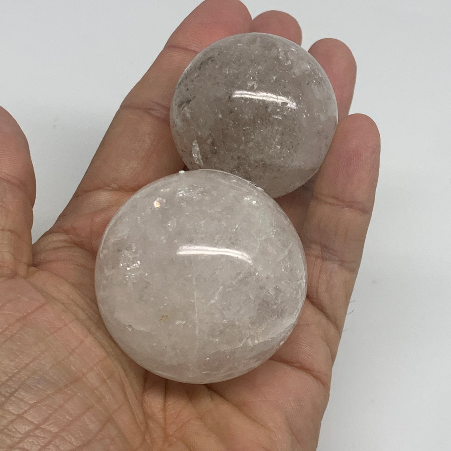 1kg, 8pcs Quartz Spheres, 1.56 kg (4pcs) Hematoid sphere