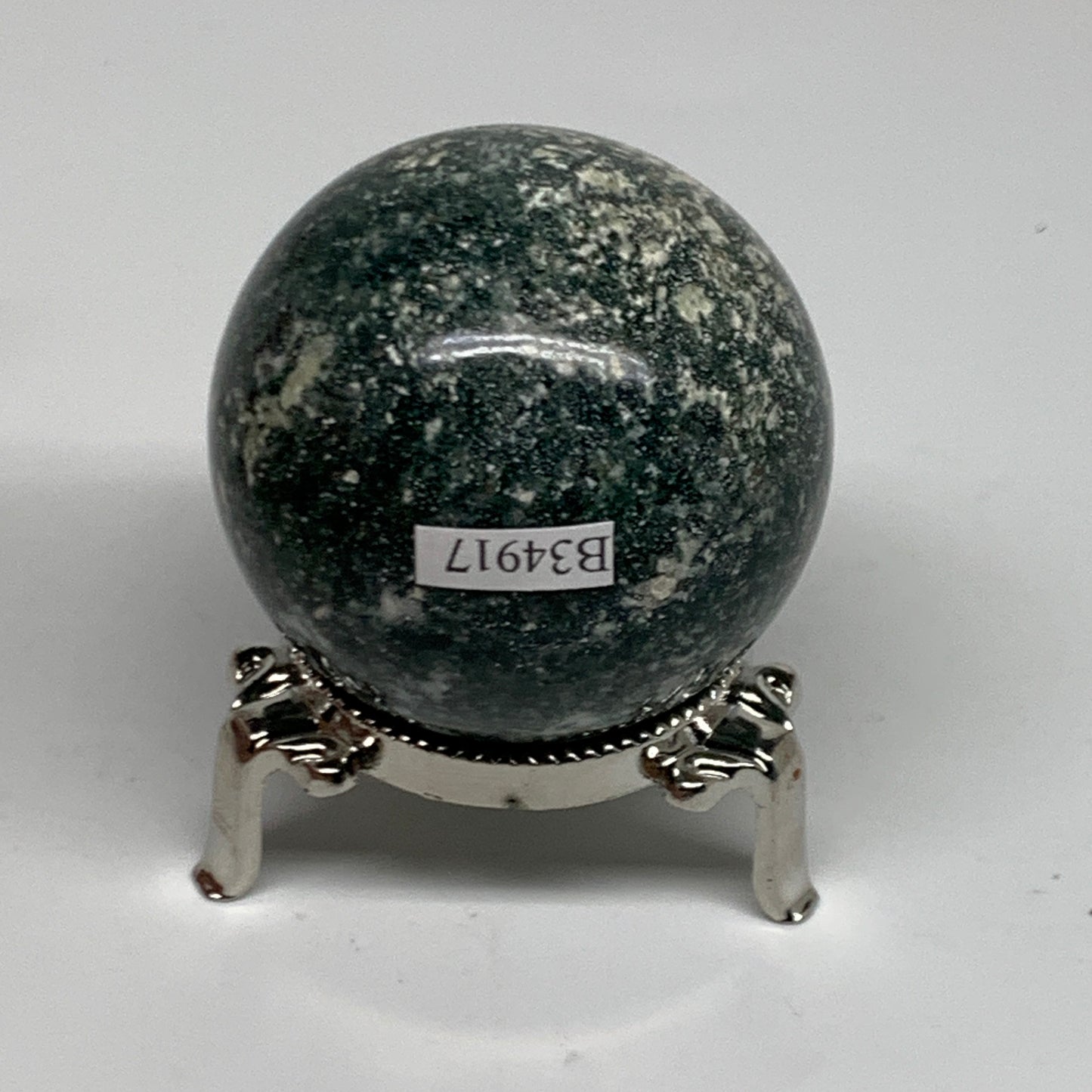 178.7g, 2"(51mm), Natural Moss Agate Sphere Ball Gemstone @India,B34917