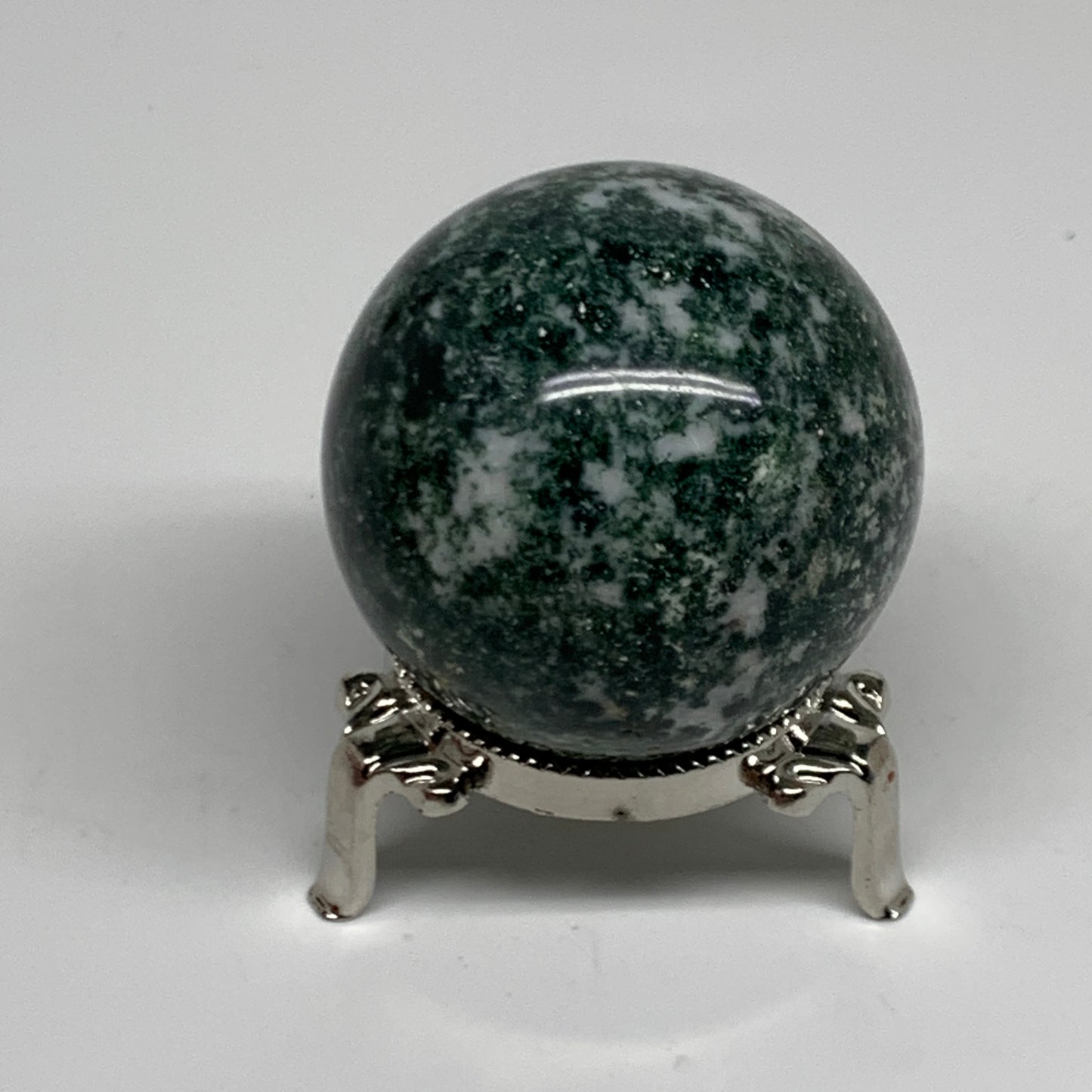 178.7g, 2"(51mm), Natural Moss Agate Sphere Ball Gemstone @India,B34917