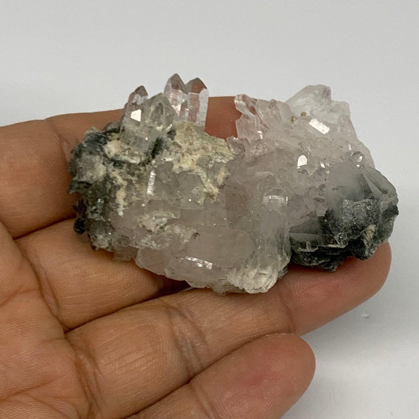 39.6g, 2.2"x1.5"x0.9", Chlorine Quartz Crystal Mineral,Specimen Terminated,B2766