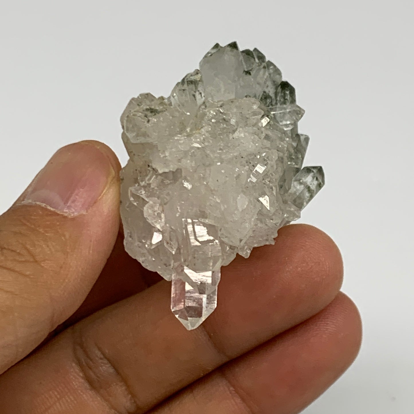 41g, 2.1"x1.4"x1.1", Chlorine Quartz Crystal Mineral,Specimen Terminated,B27672