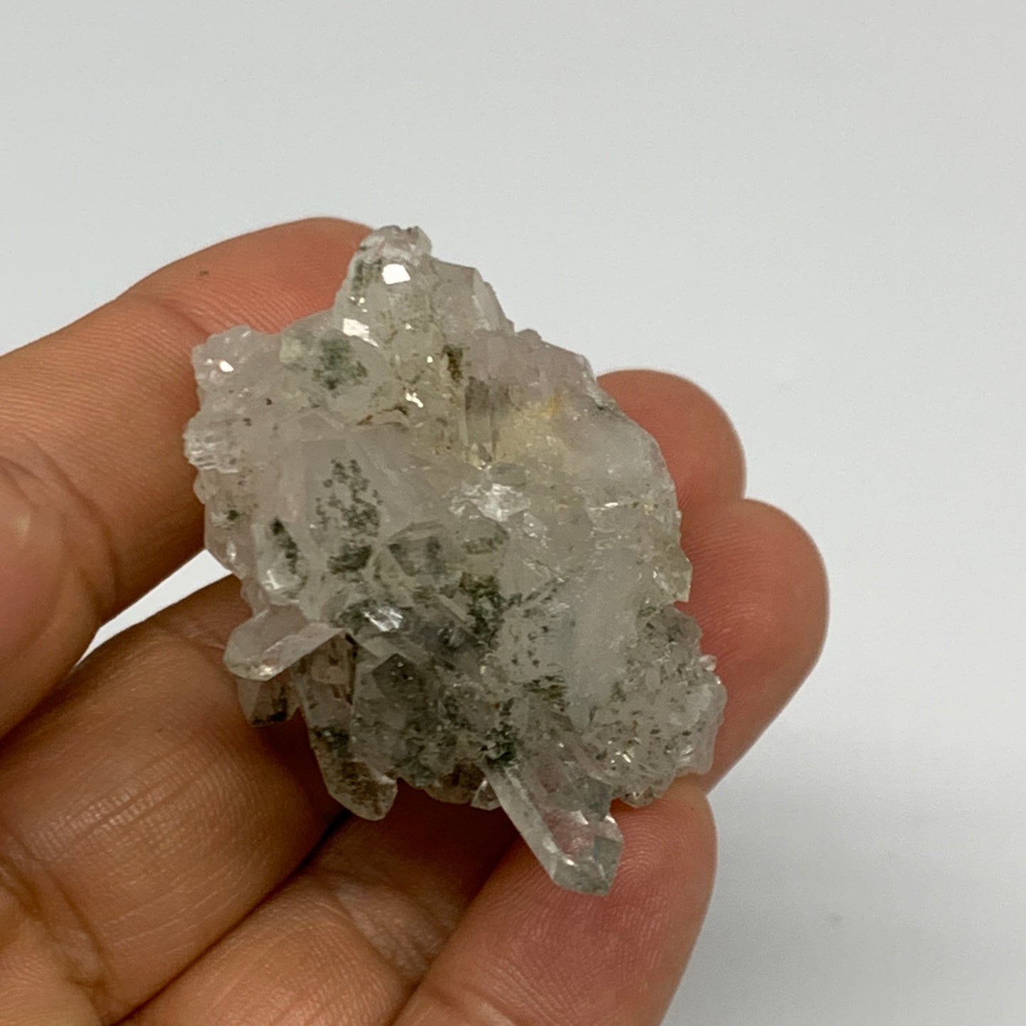 41g, 2.1"x1.4"x1.1", Chlorine Quartz Crystal Mineral,Specimen Terminated,B27672