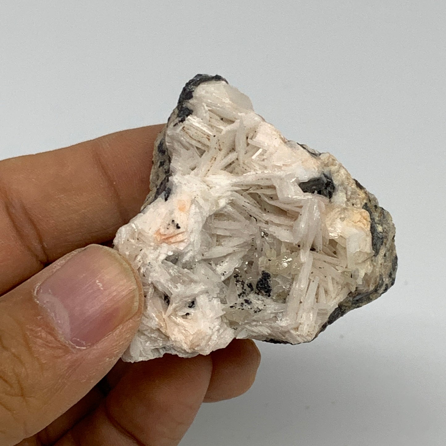 134.6g, 2"x1.9"x1.3", Cerussite Galena Quartz On Barite Mineral Specimen, B33500