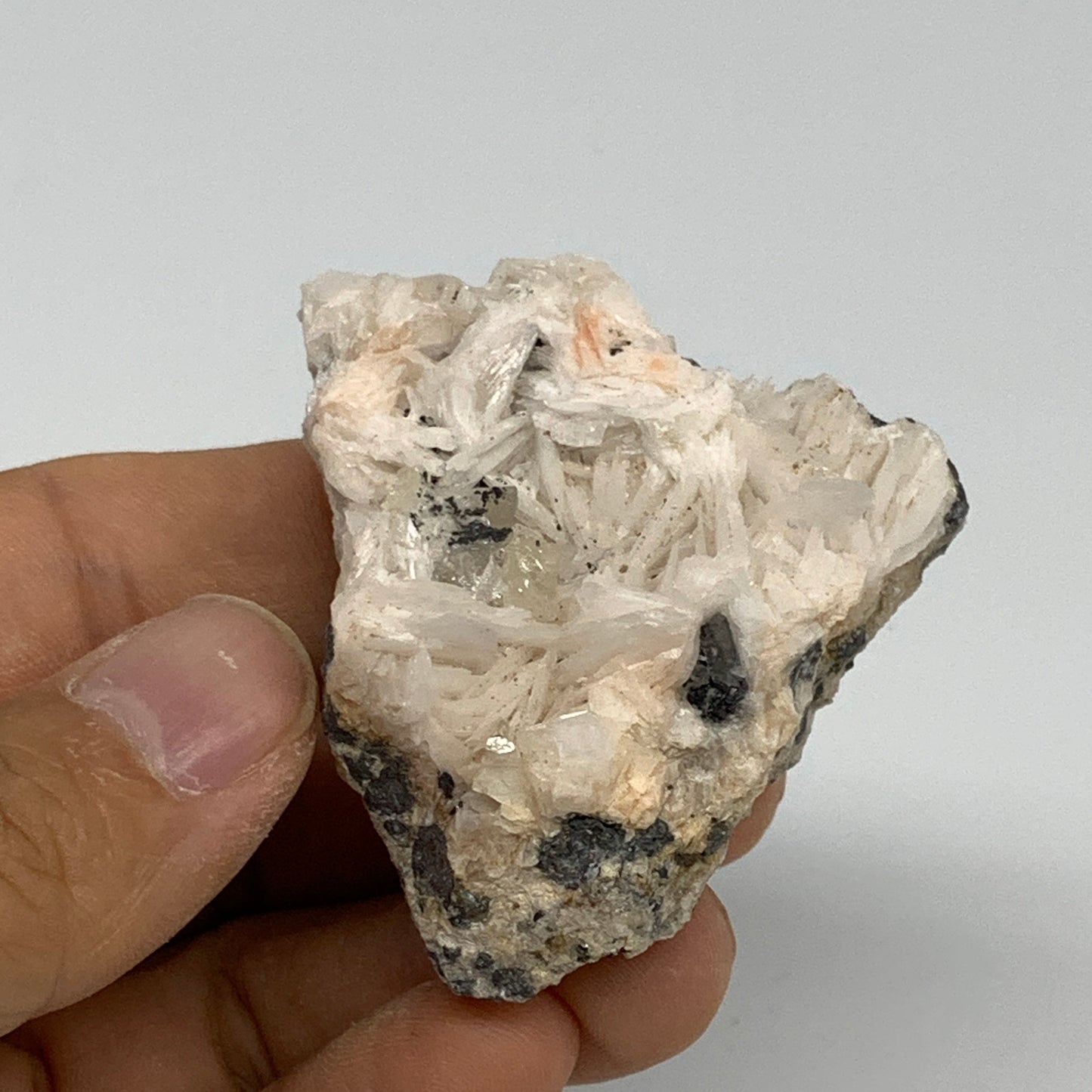 134.6g, 2"x1.9"x1.3", Cerussite Galena Quartz On Barite Mineral Specimen, B33500