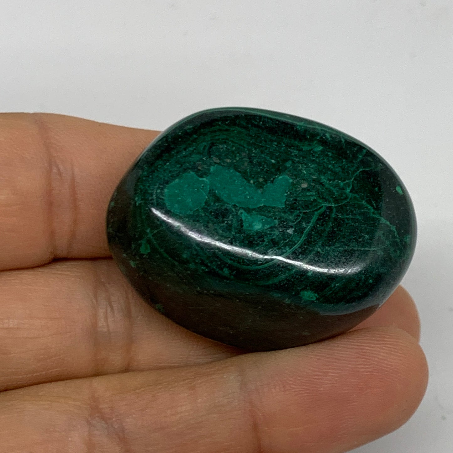 167.4g, 1.4"-1.6", 3pcs, Natural Small Malachite Tumbled Polished, B32829