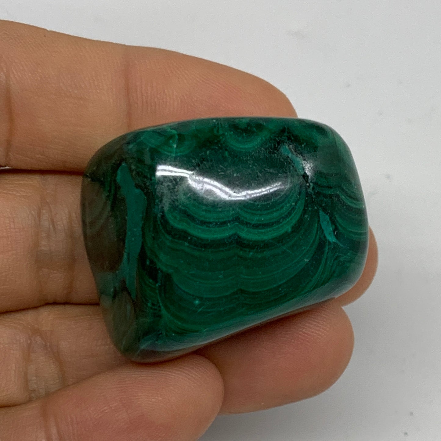 167.4g, 1.4"-1.6", 3pcs, Natural Small Malachite Tumbled Polished, B32829